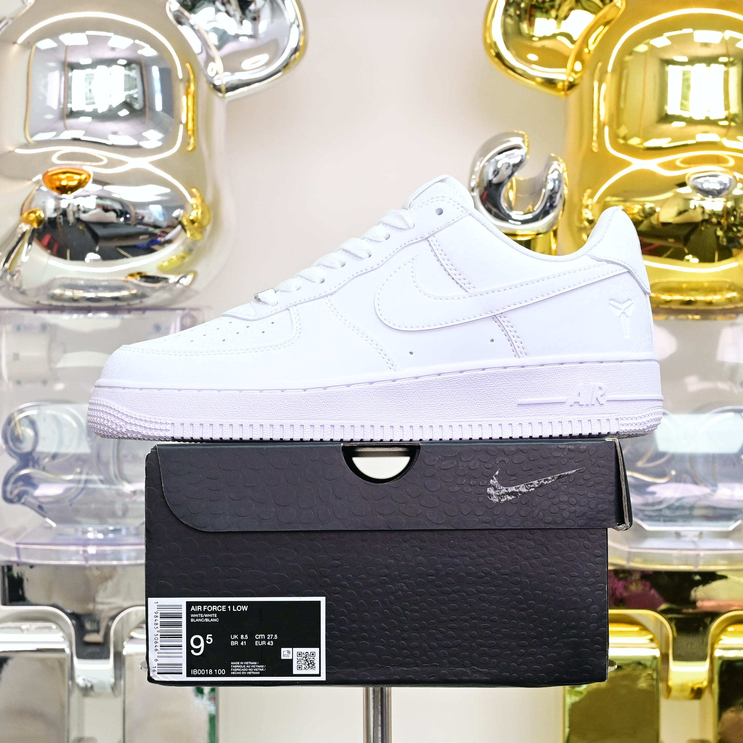 Nike Air Force 1 Low Kobe Forever White  IB0018-100