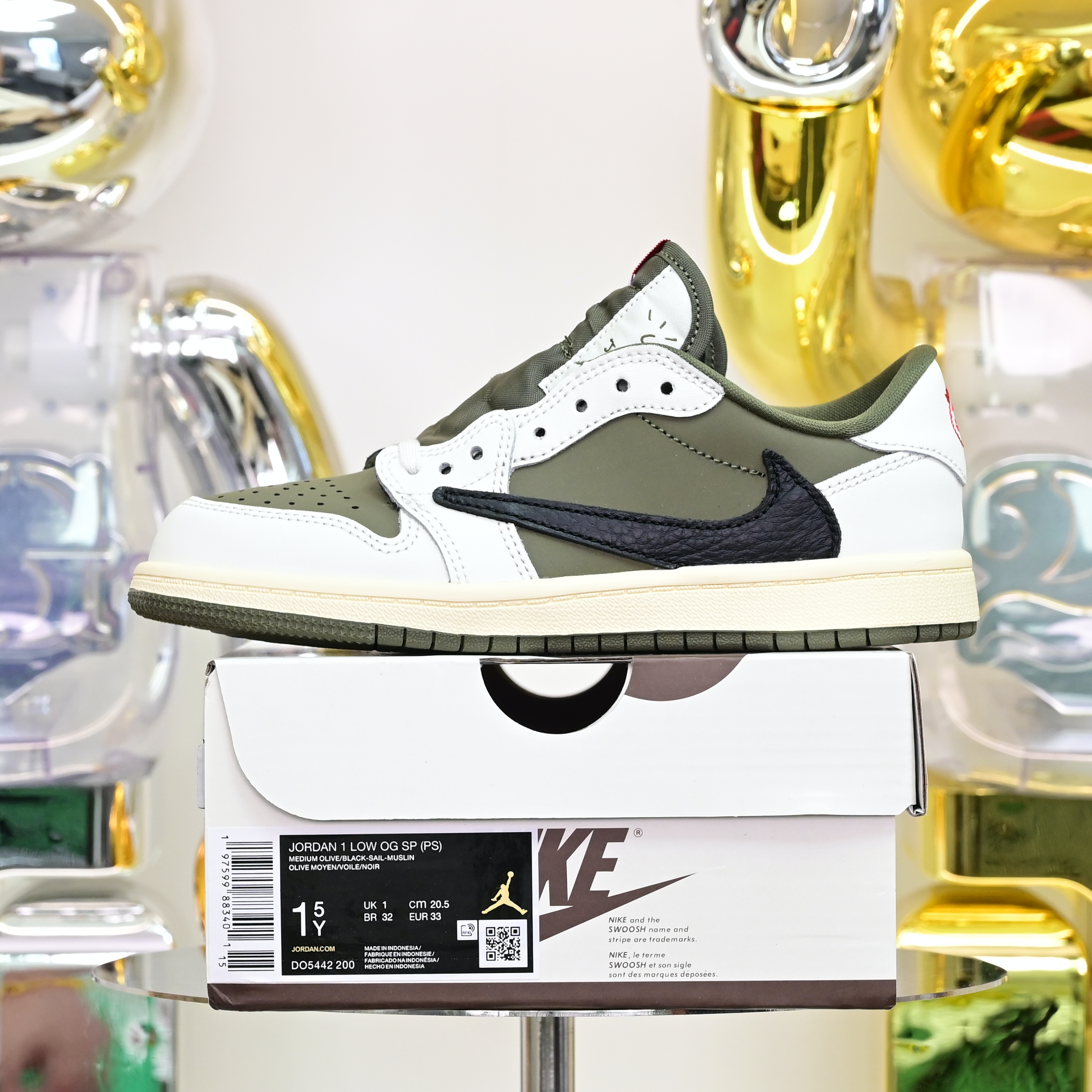 Kids Shoes Travis Scott x  Air Jordan 1 Low OG SP DO5442-200