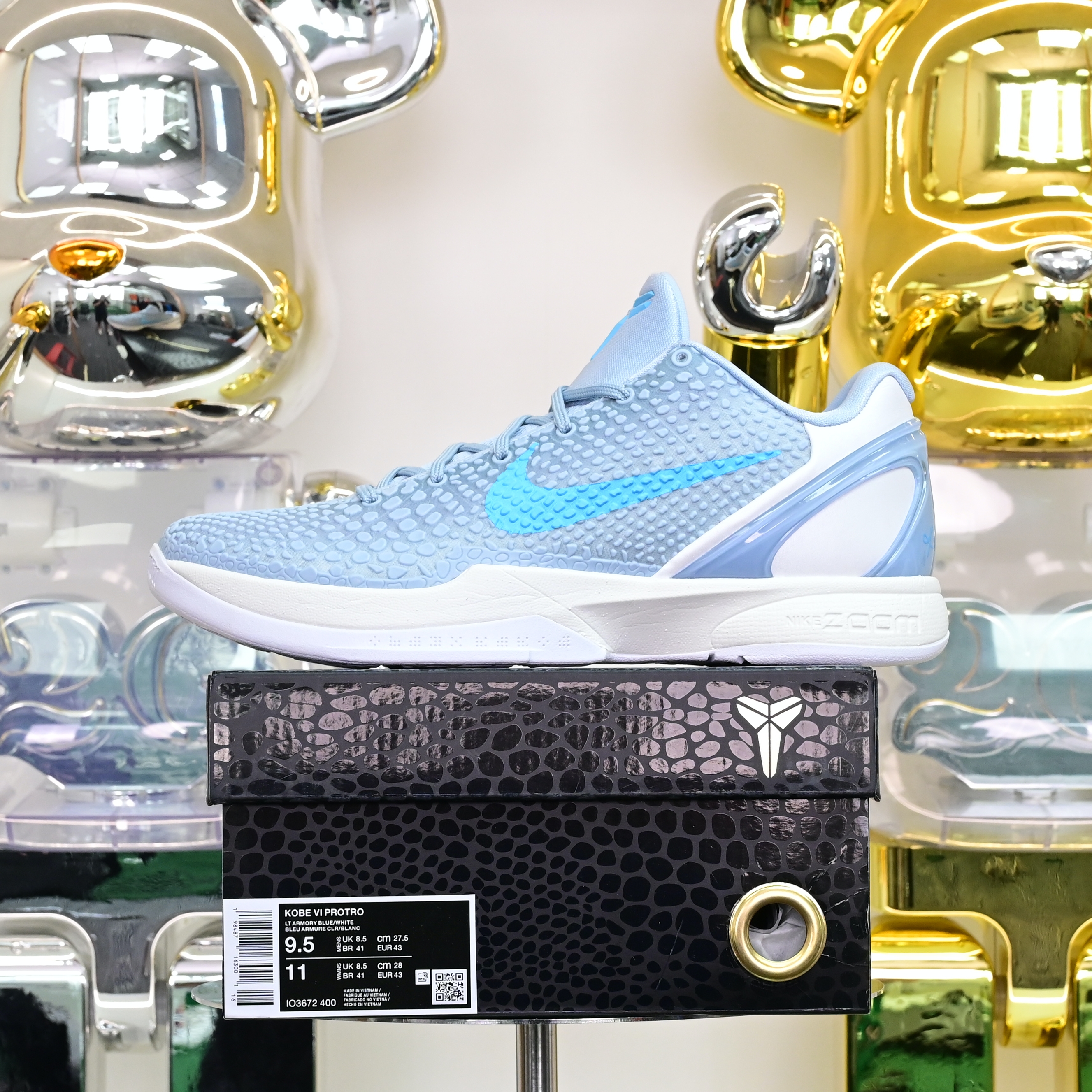 Caitin Clark Nike Kobe 6 EM IO3672-400  科比6 浅蓝 IO3672-400