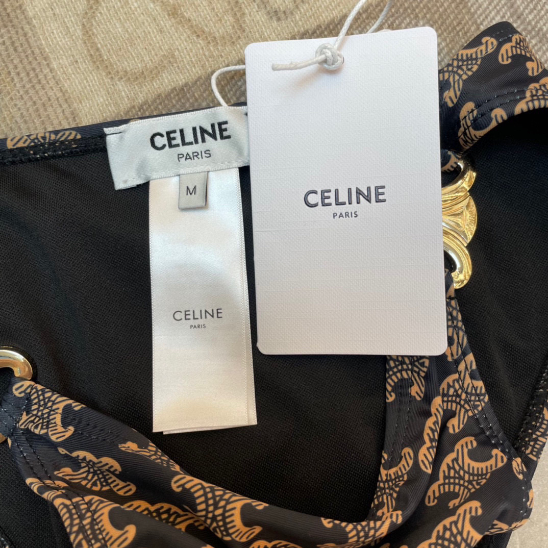 CELINE new elegant style old flower series bikini