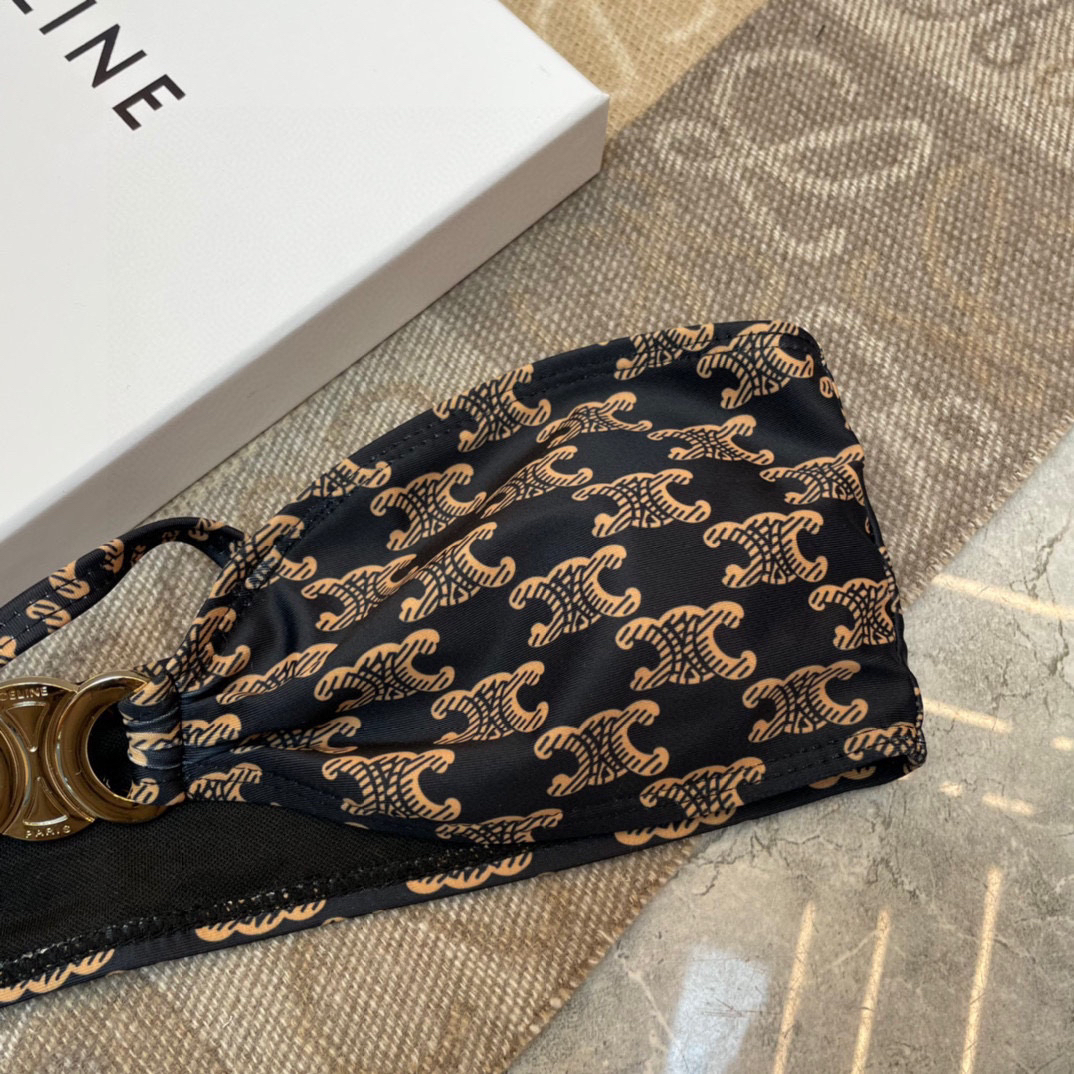CELINE new elegant style old flower series bikini