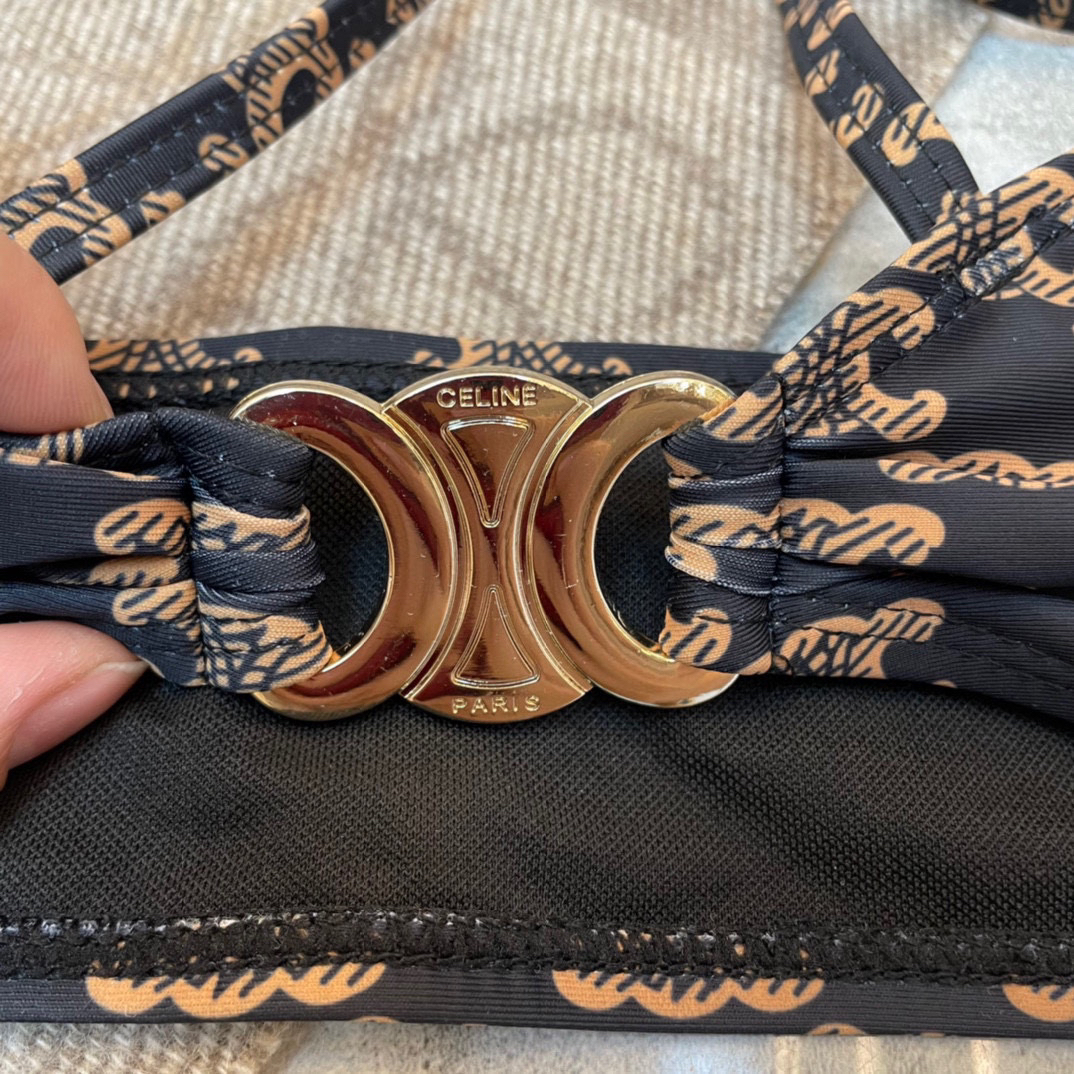 CELINE new elegant style old flower series bikini