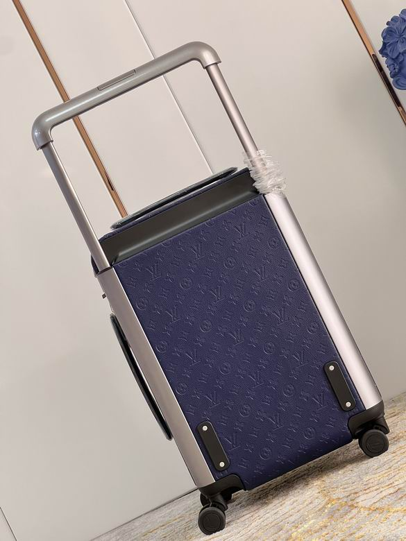 LV blue embossed trolley case originalk616 35x23x53cm