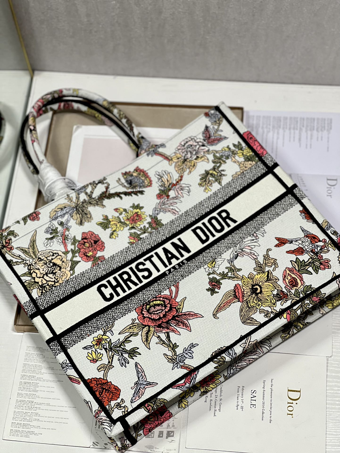 Large Dior Book Tote