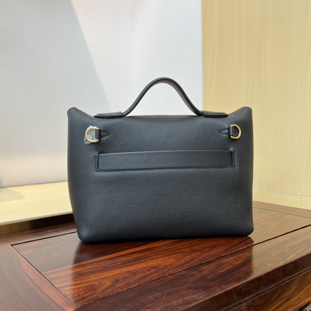 Hermès new Kelly2424mini handmade glacier white evercolor Swift leather size: 21cm