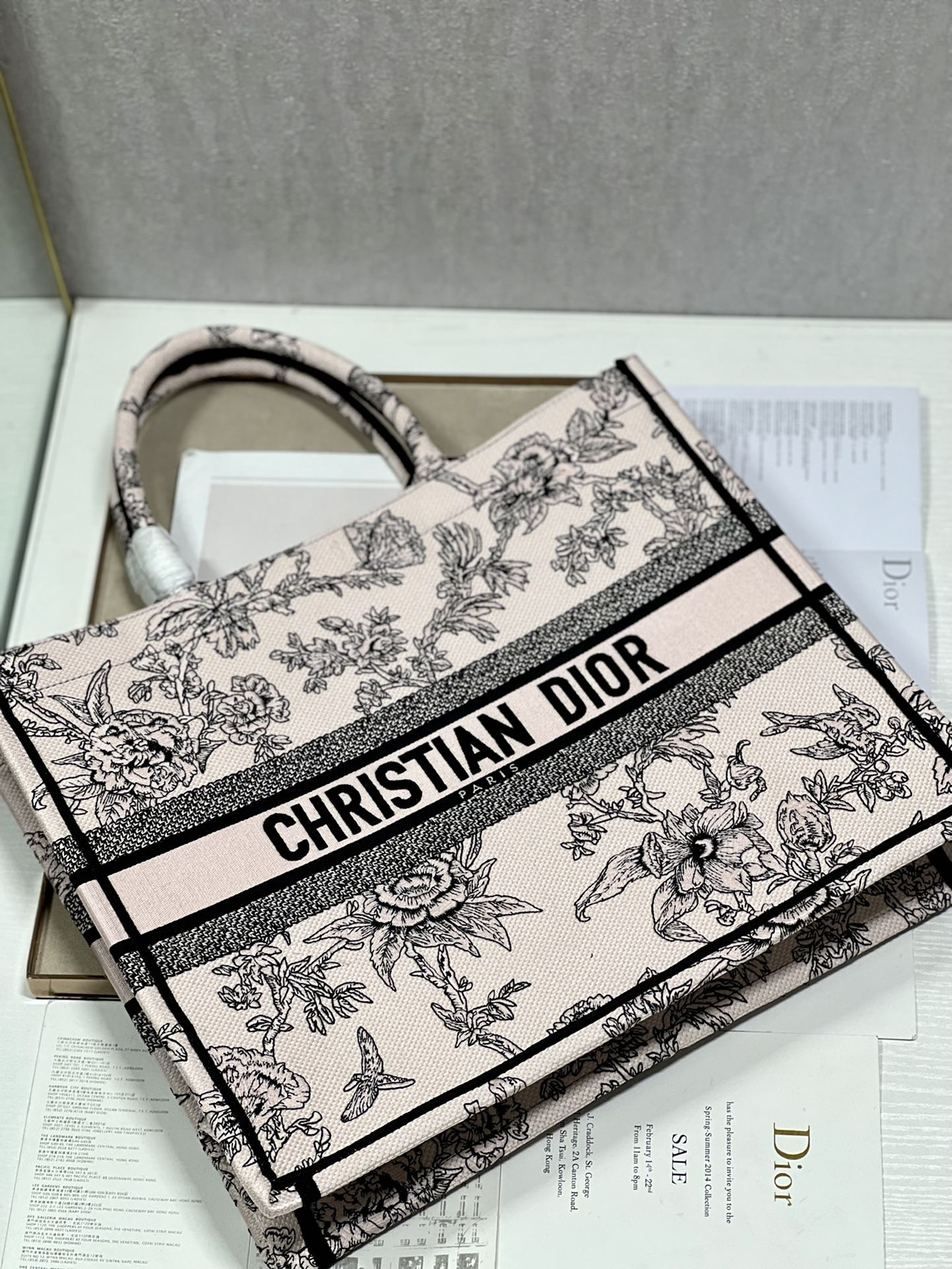 Large Dior Book Tote