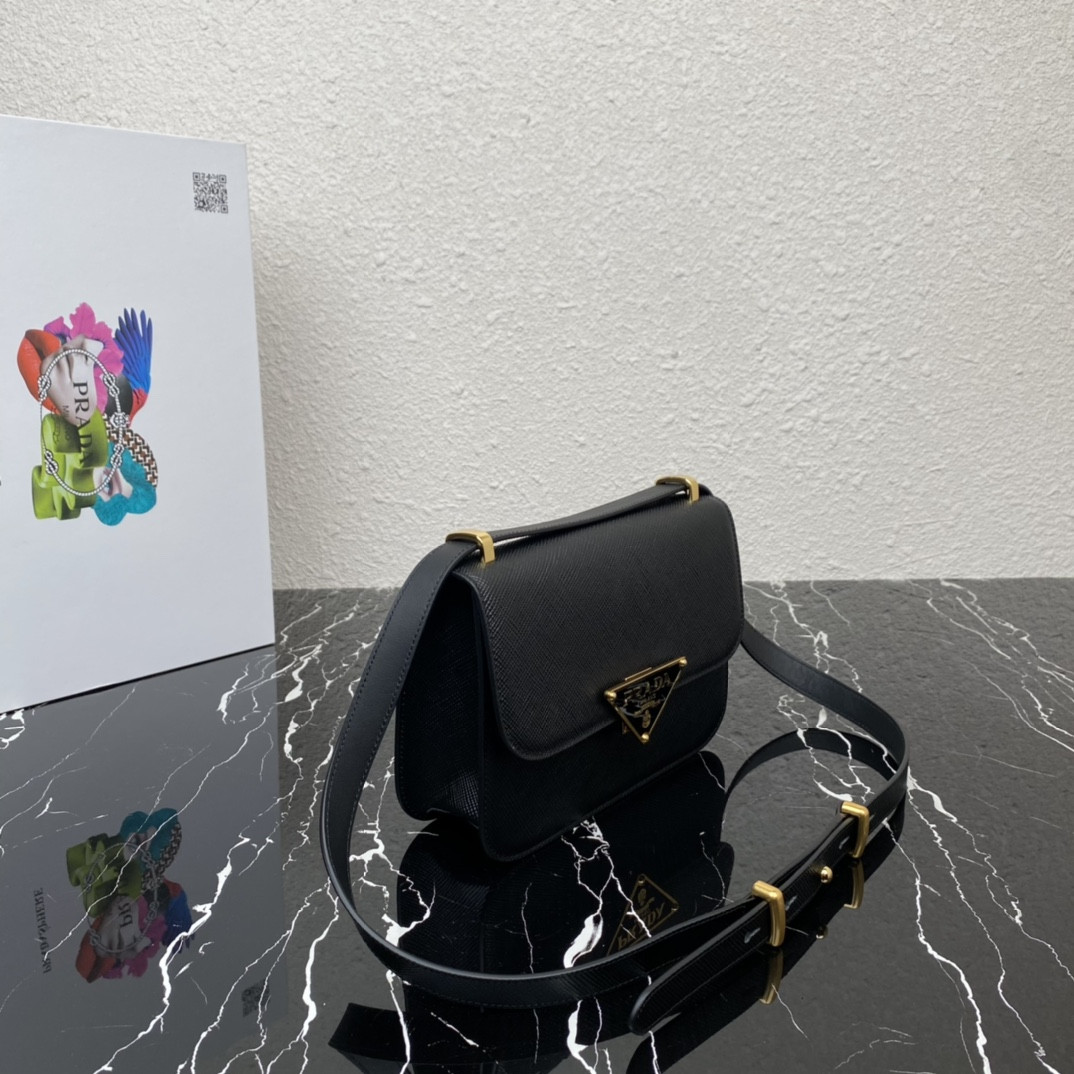 Prada Emblème Saffiano Shoulder Bag
