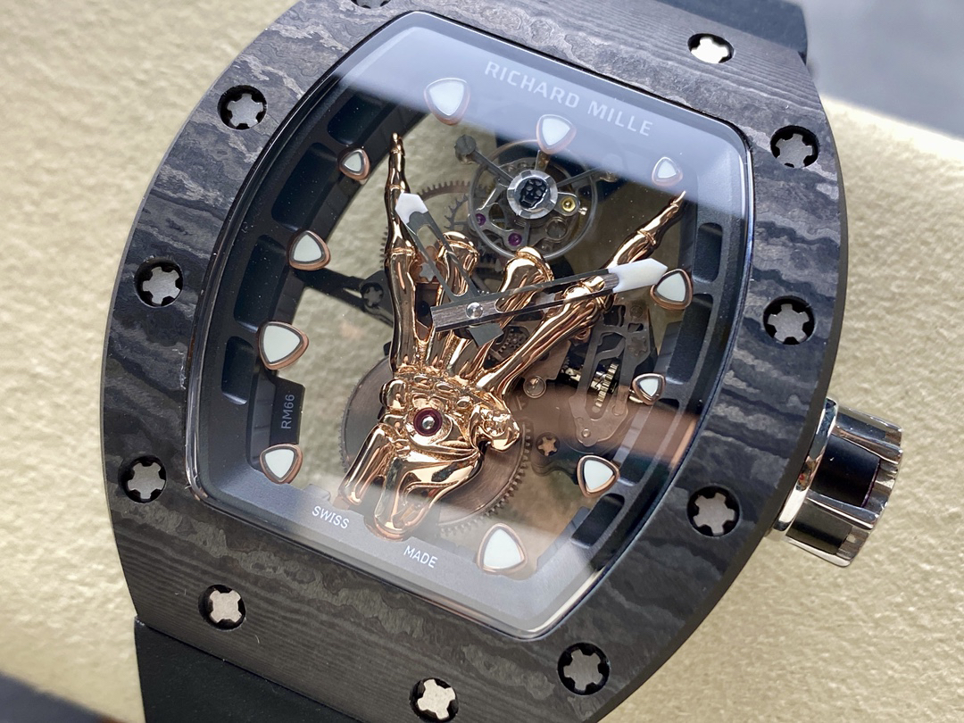 Richard Miller RM66 Gold Finger Devil's Hand Tourbillon