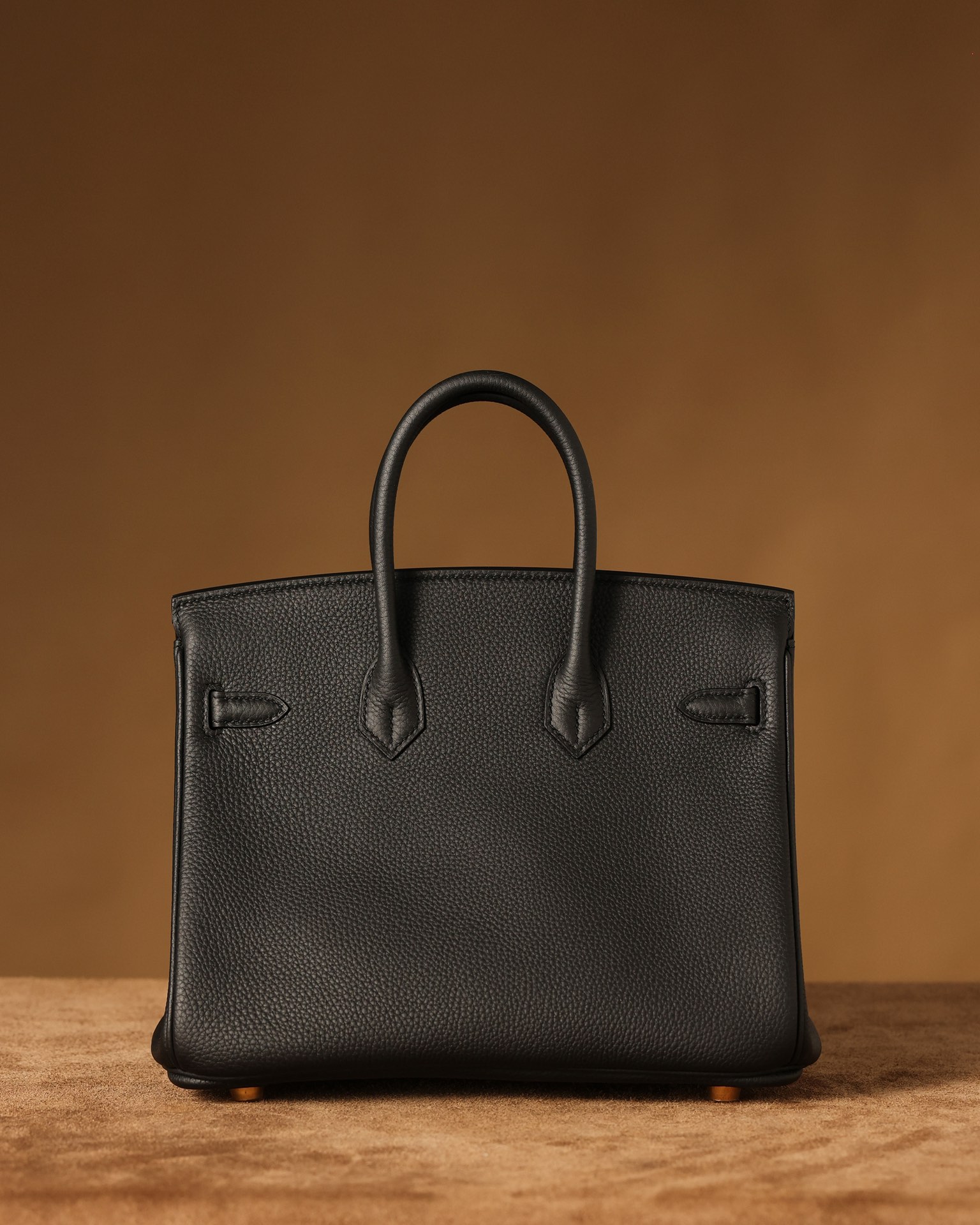 Hermes Birkin 25cm black gold buckle Size: 20 X 25 X 13CM