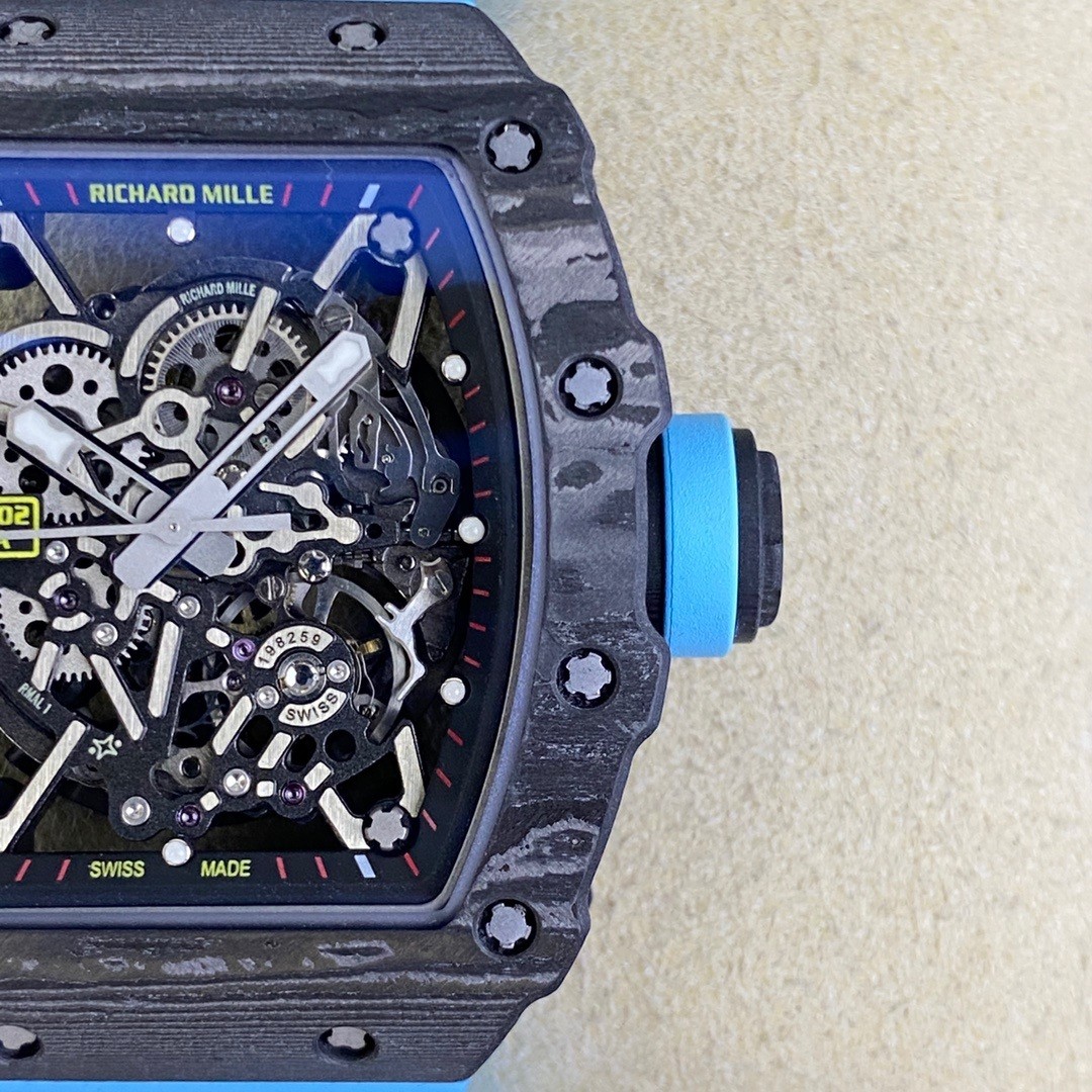 Richard Miller's ultimate version of the integrated white sapphire shock-absorbing movement RM35
