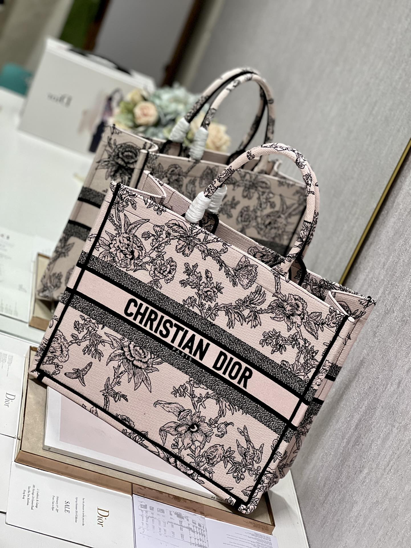 Large Dior Book Tote