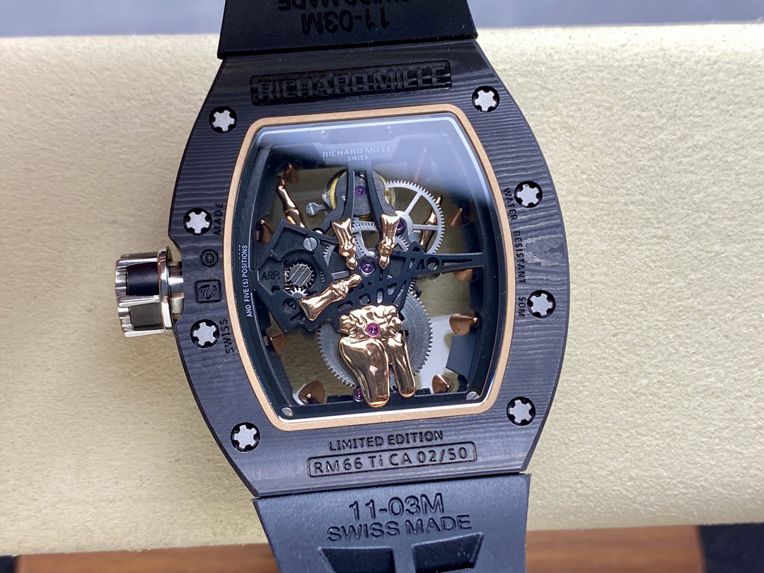 Richard Miller RM66 Gold Finger Devil's Hand Tourbillon