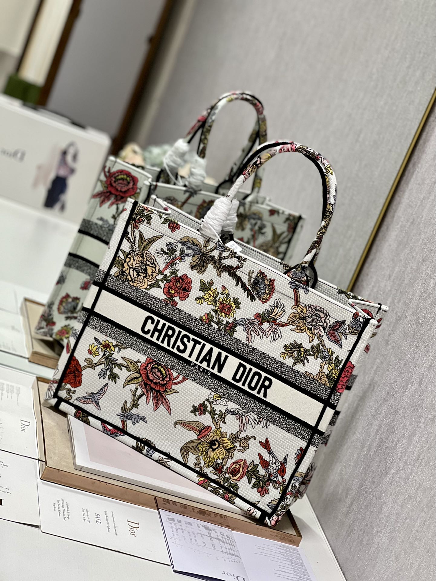 Large Dior Book Tote