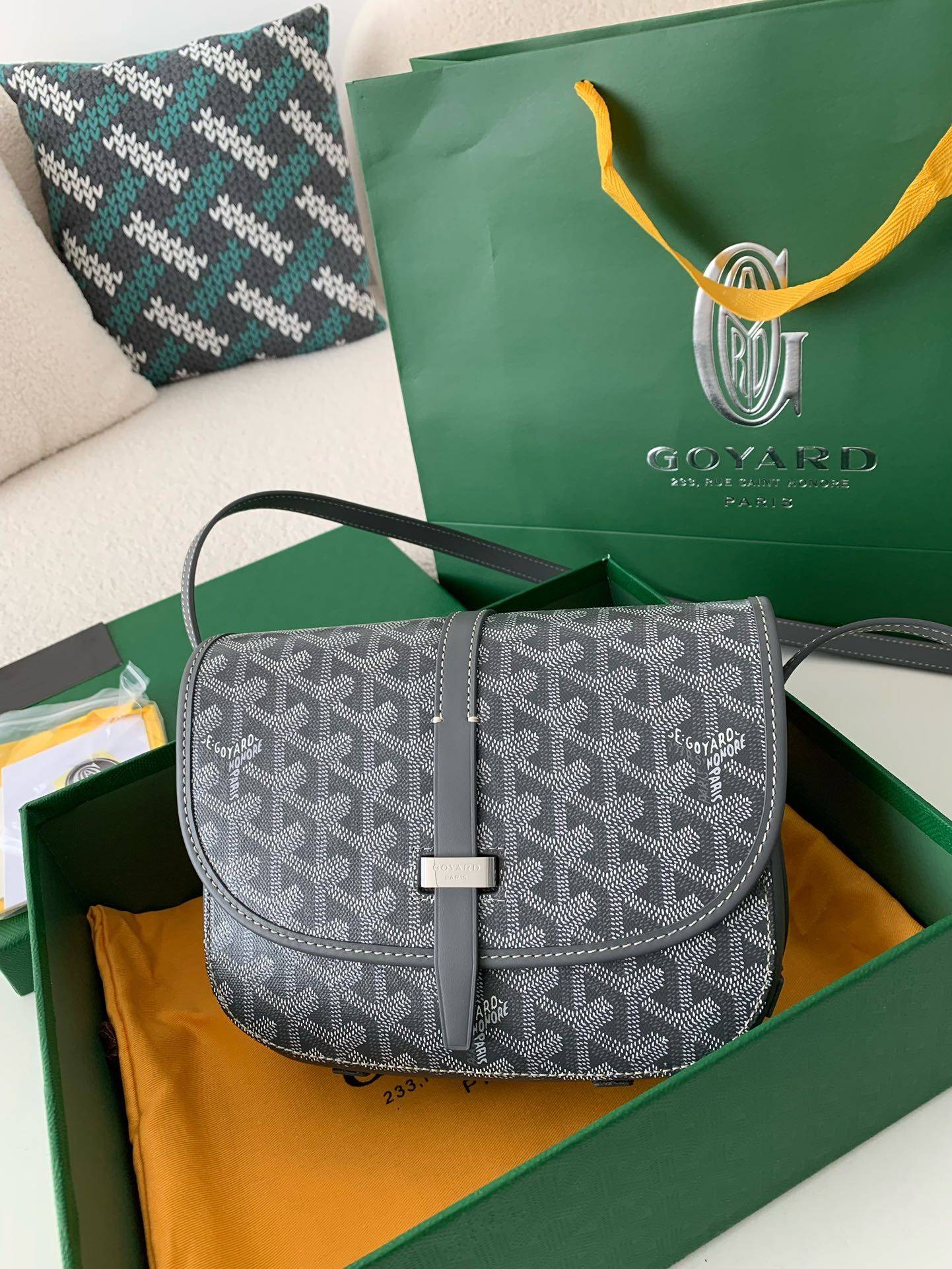 Goyard BeL*Védère bag Top Quality  Size:21.5*16*6cm