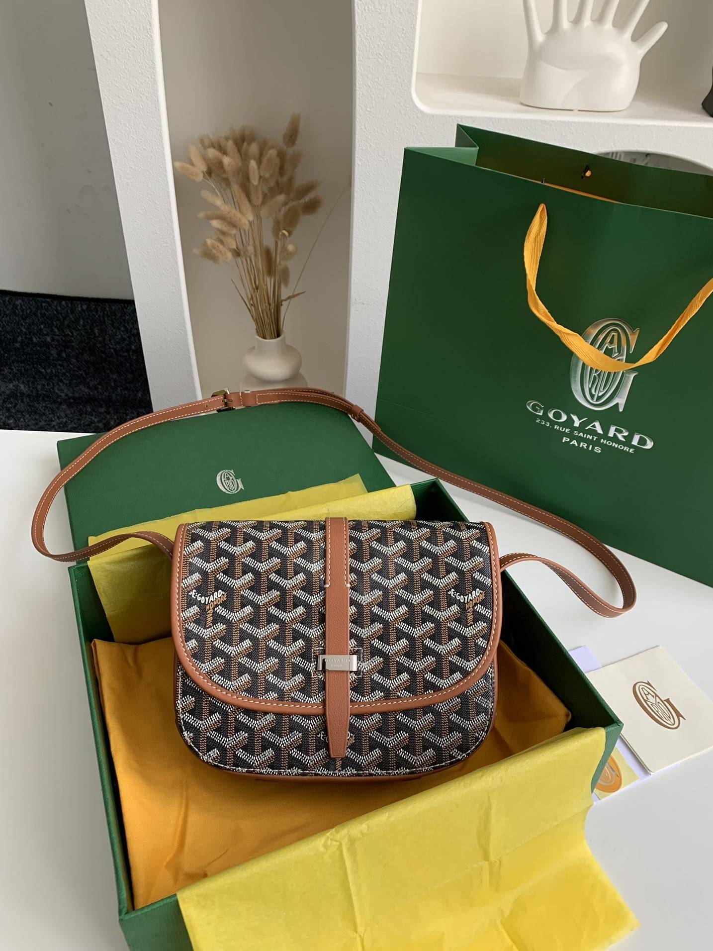 Goyard BeL*Védère bag Top Quality  Size:21.5*16*6cm