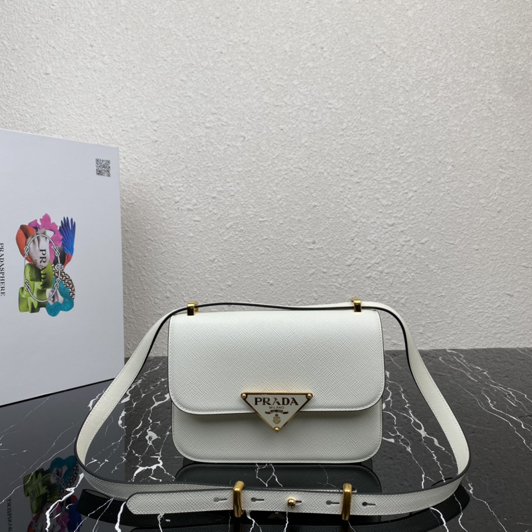 Prada Emblème Saffiano Shoulder Bag