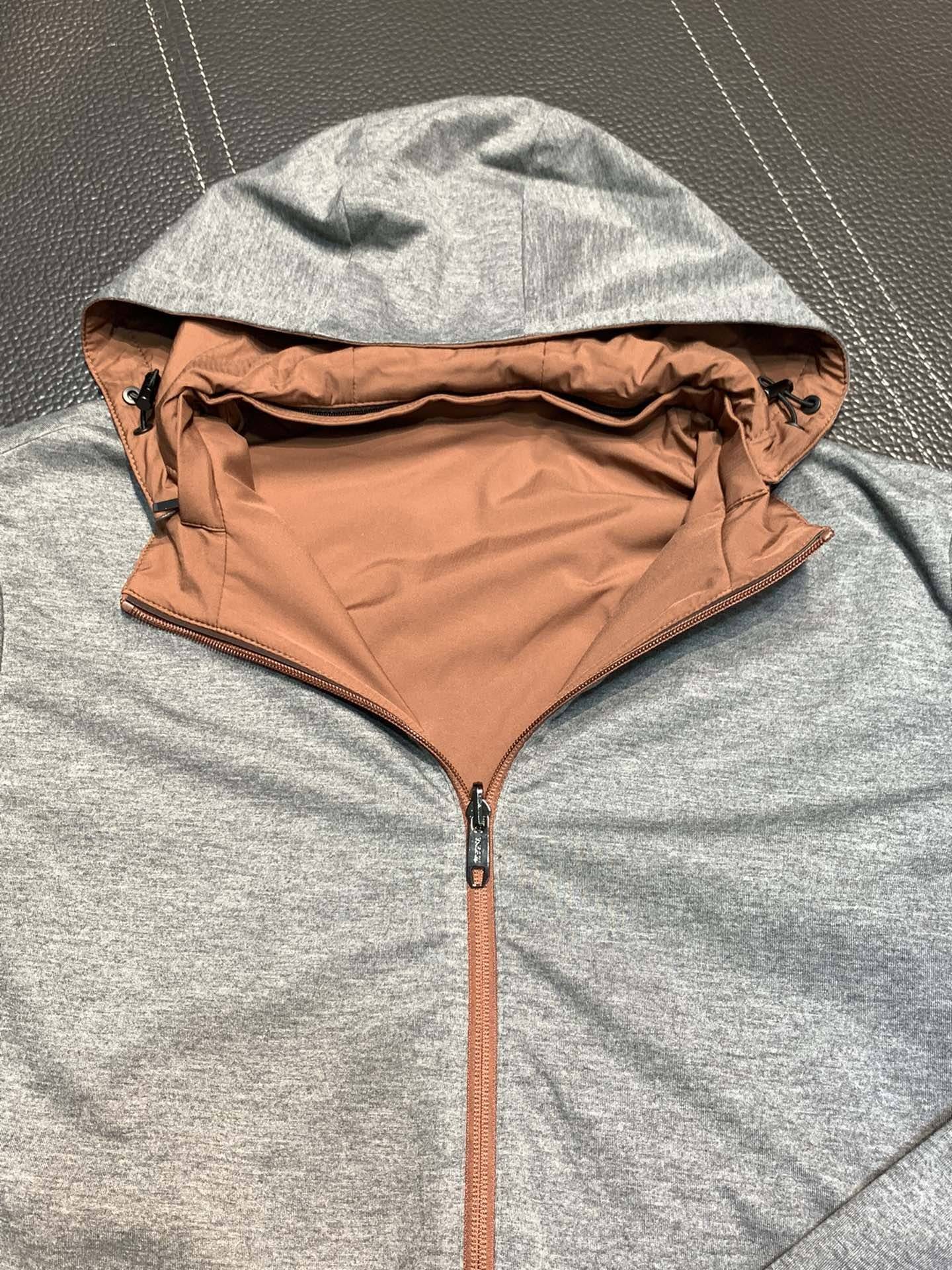 Zegna Hooded reversible jacket