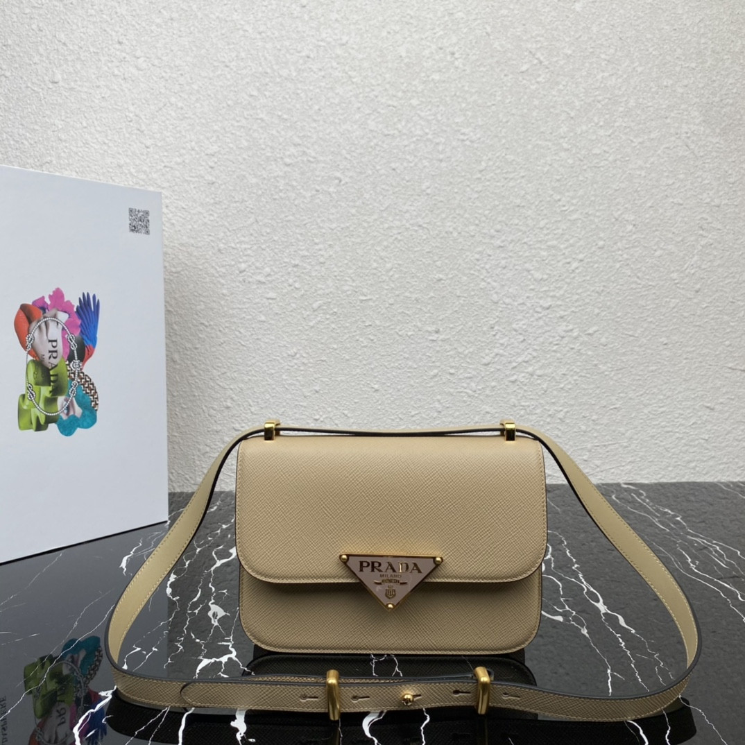 Prada Emblème Saffiano Shoulder Bag
