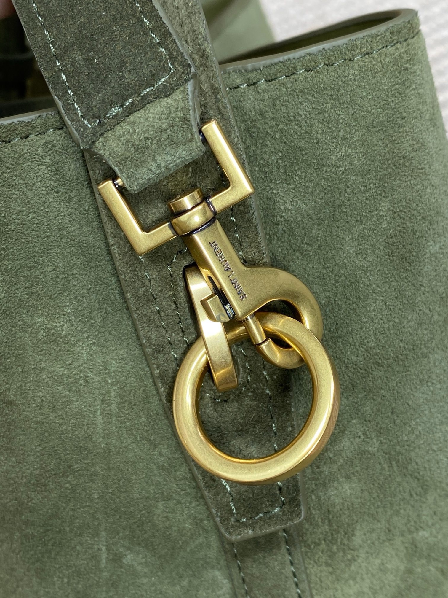 YSL Saint Laurent Rose same style cowhide, suede leather size: 20x25x16cm code 742828