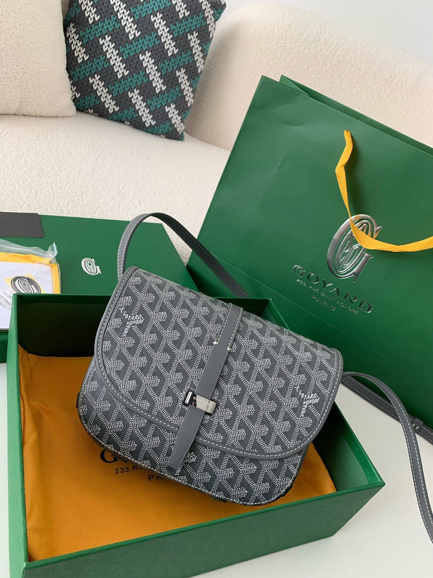 Goyard BeL*Védère bag Top Quality  Size:21.5*16*6cm