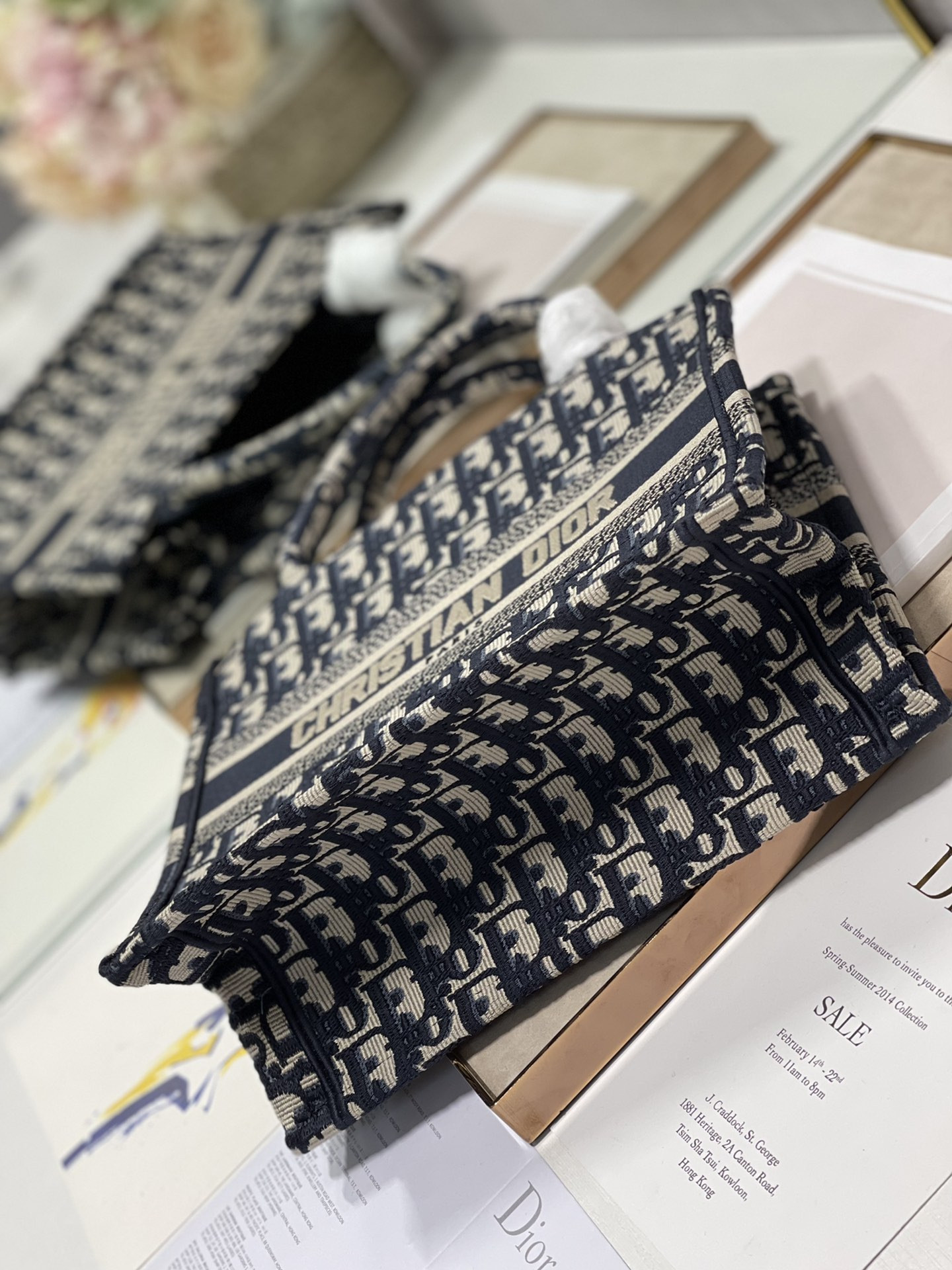 Small Dior Book Tote