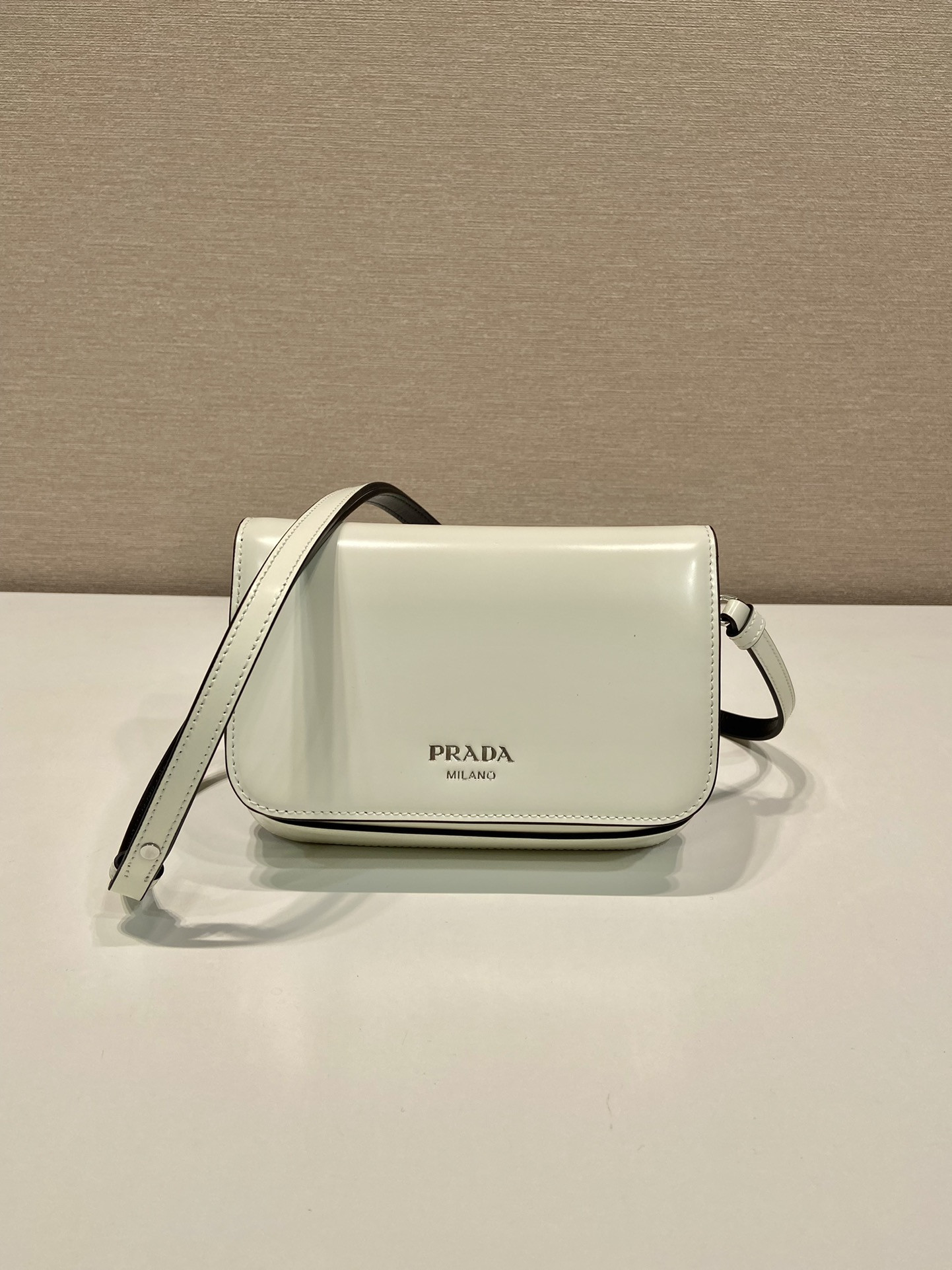 Prada Brushed Leather Mini-bag With Shoulder Strap Bag