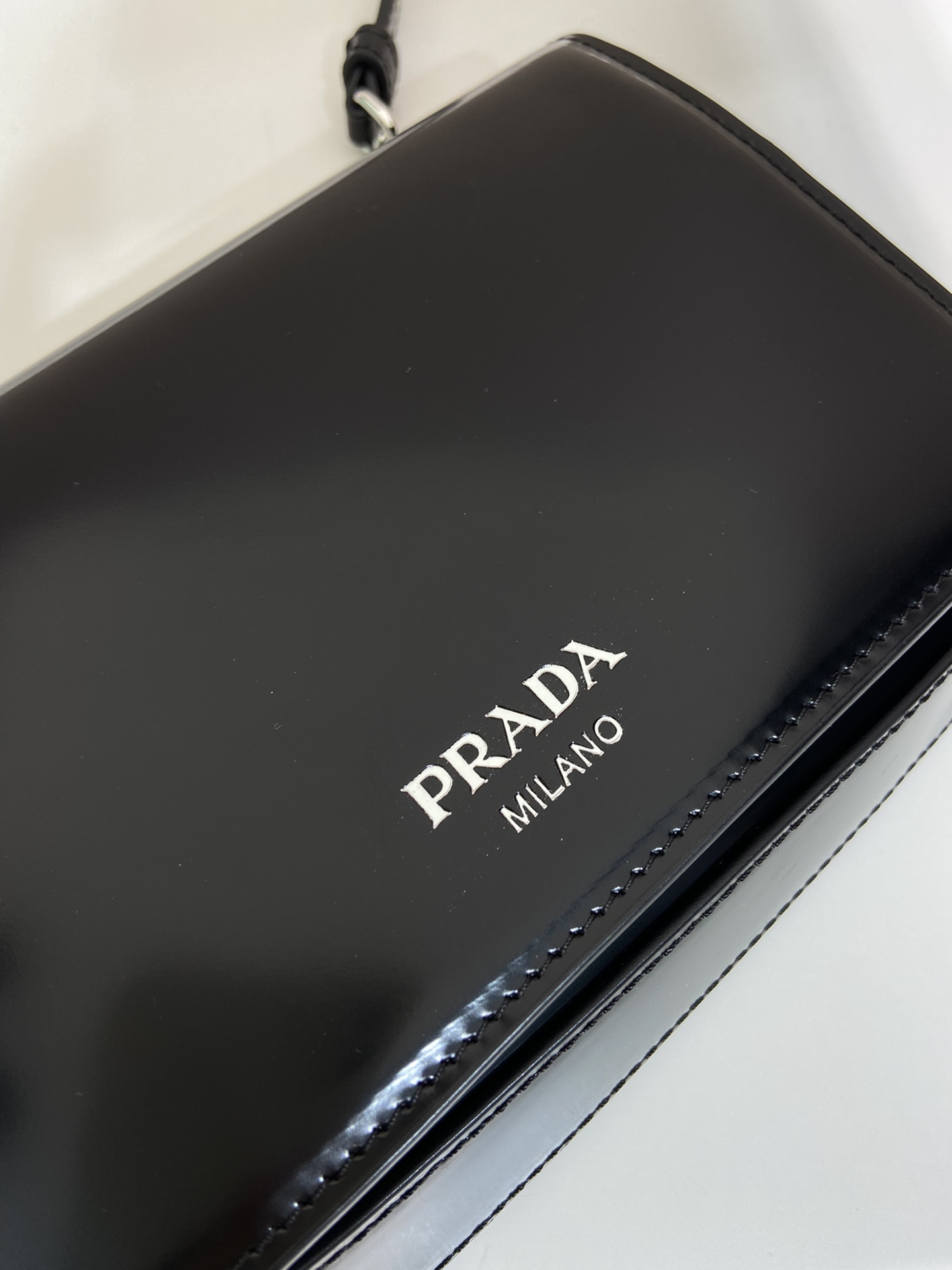 Prada Brushed Leather Mini-bag With Shoulder Strap Bag