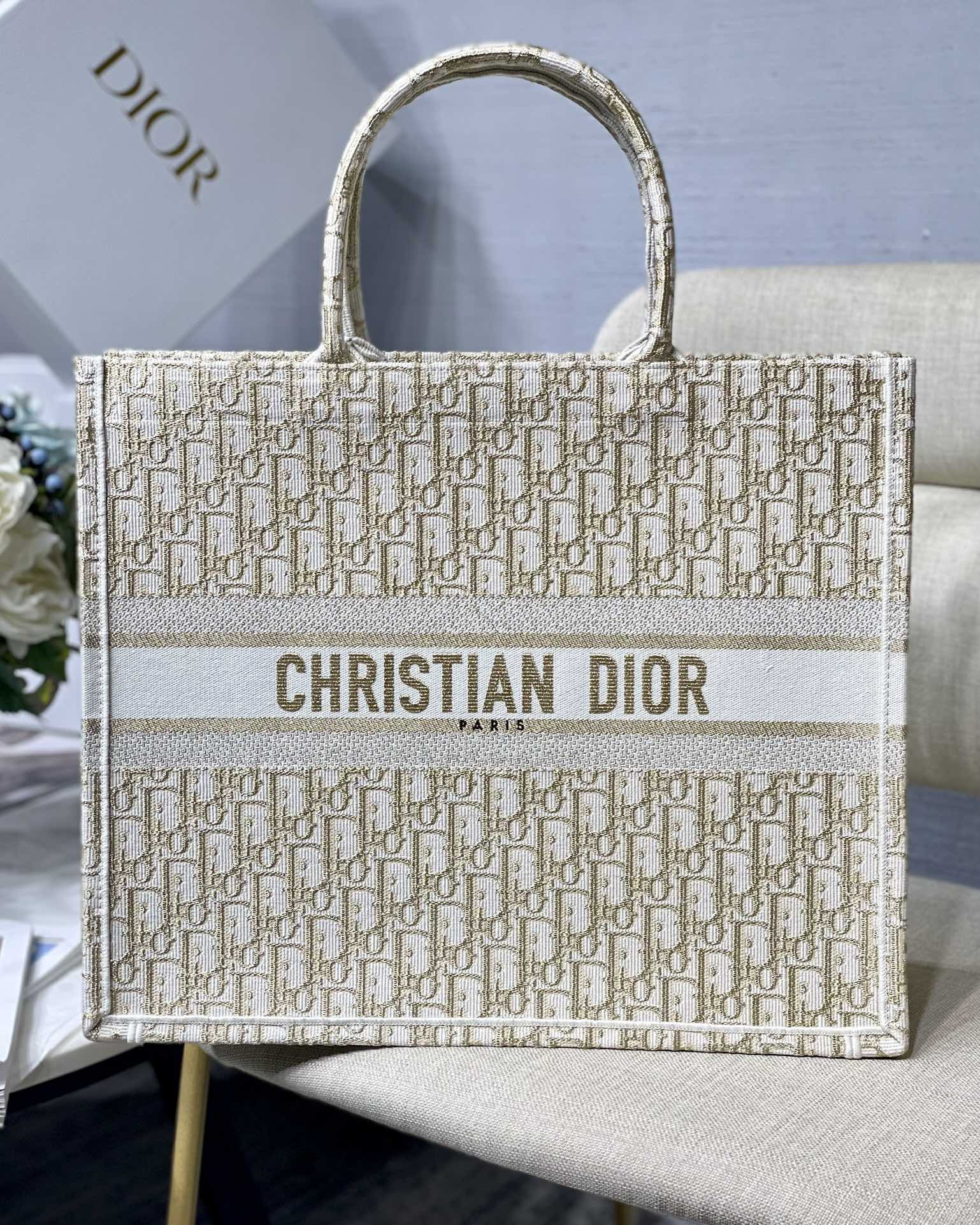 Large Dior Book Tote
