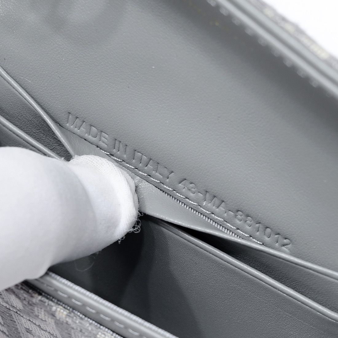 Saddle Bloom Card Holder Gray Dior Oblique Jacquard