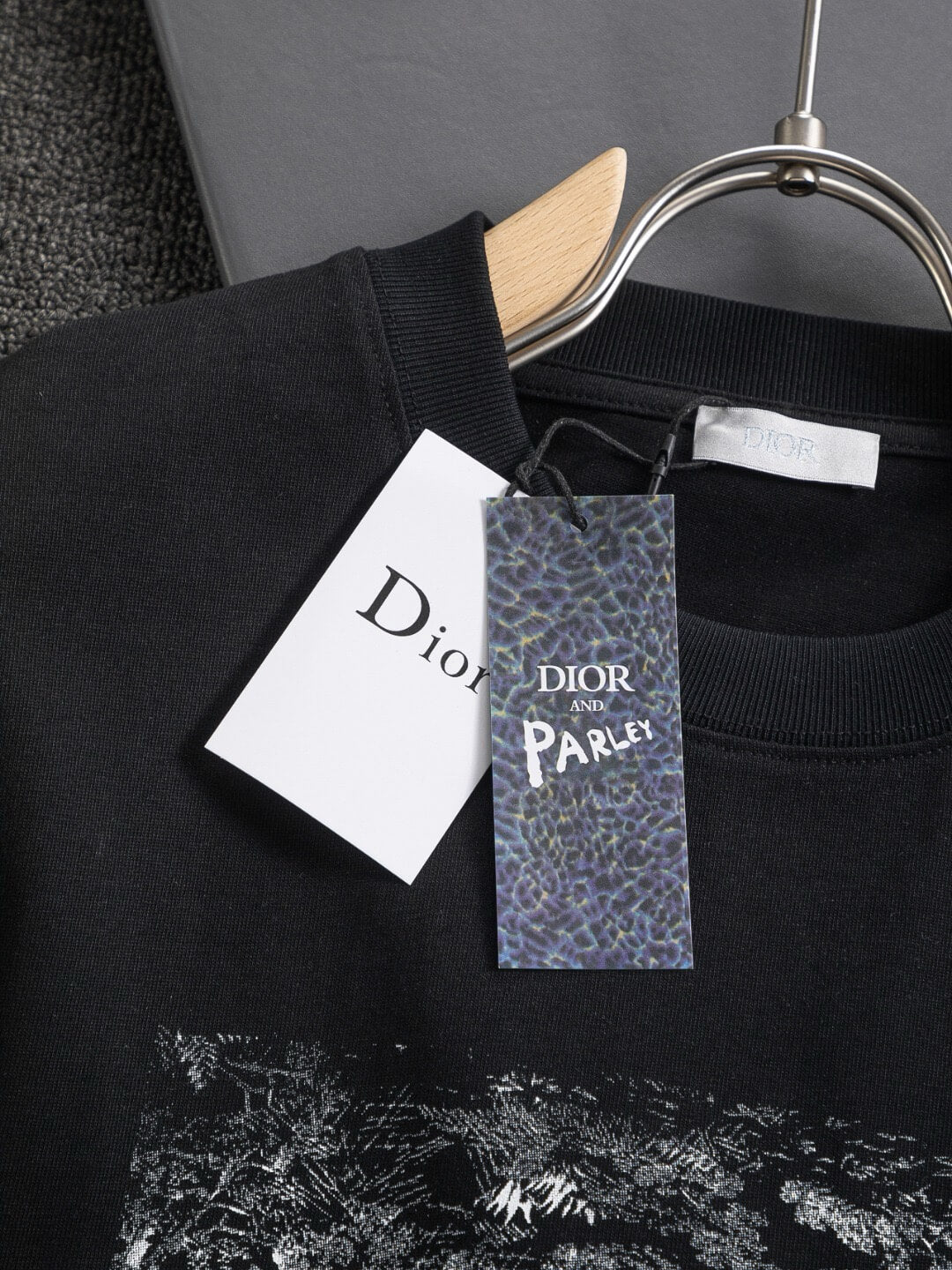 Floral Letter Embroidery T Shirt