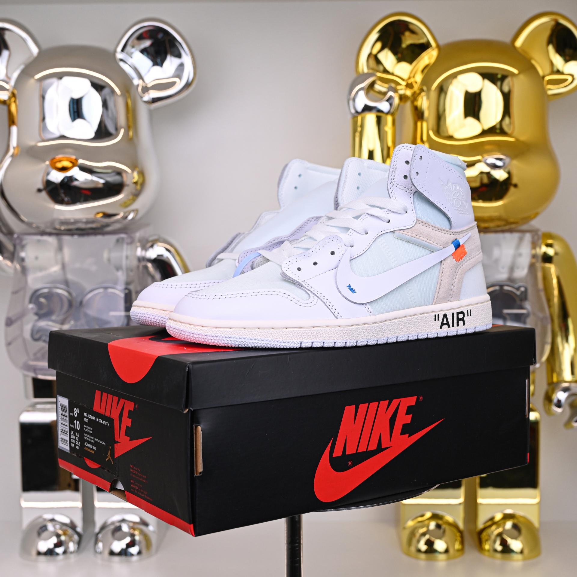 OFF-WHITE X AIR JORDAN 1 RETRO HIGH OG 'WHITE' 2018