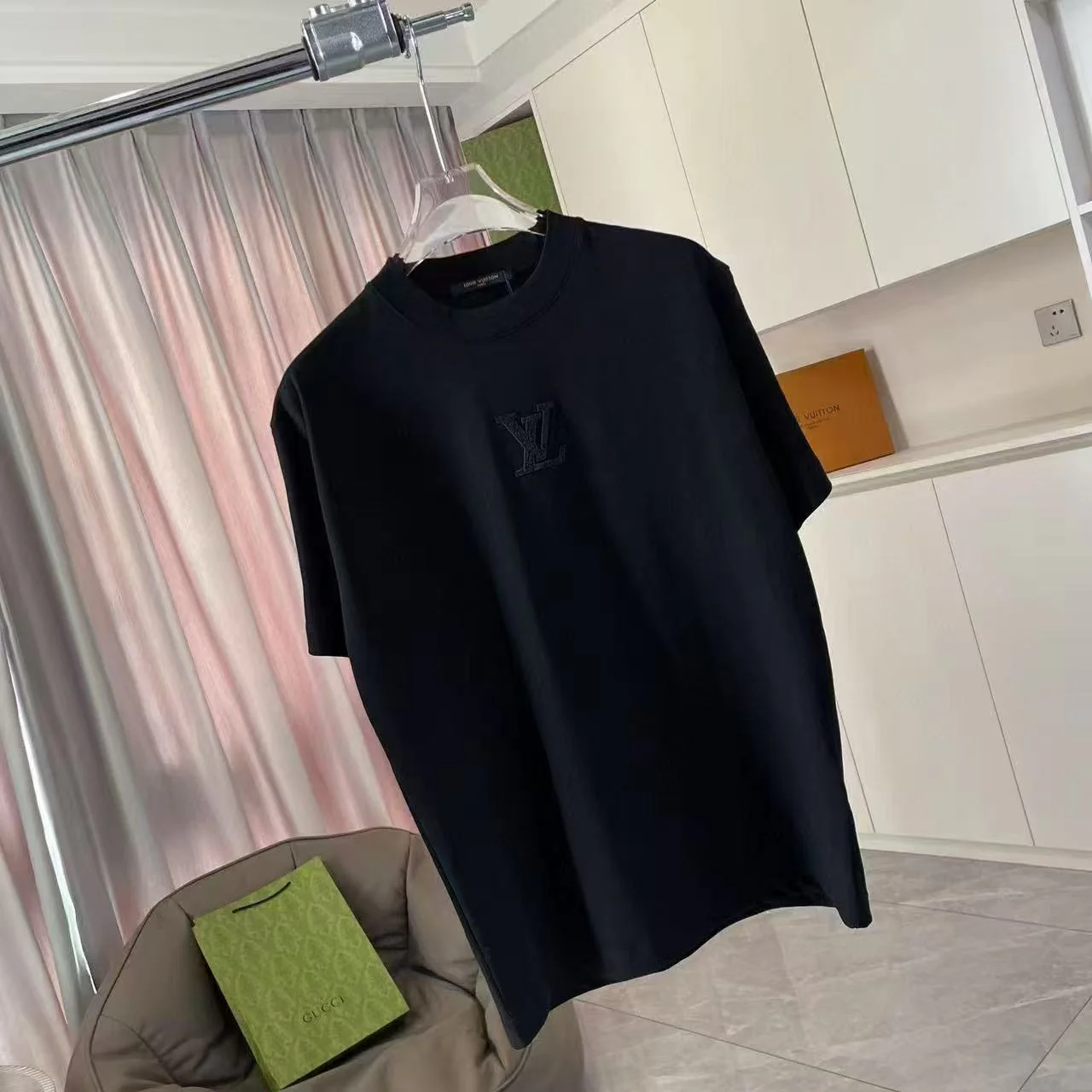 Trendy 3D Embroidered Letter And Pattern T-Shirt