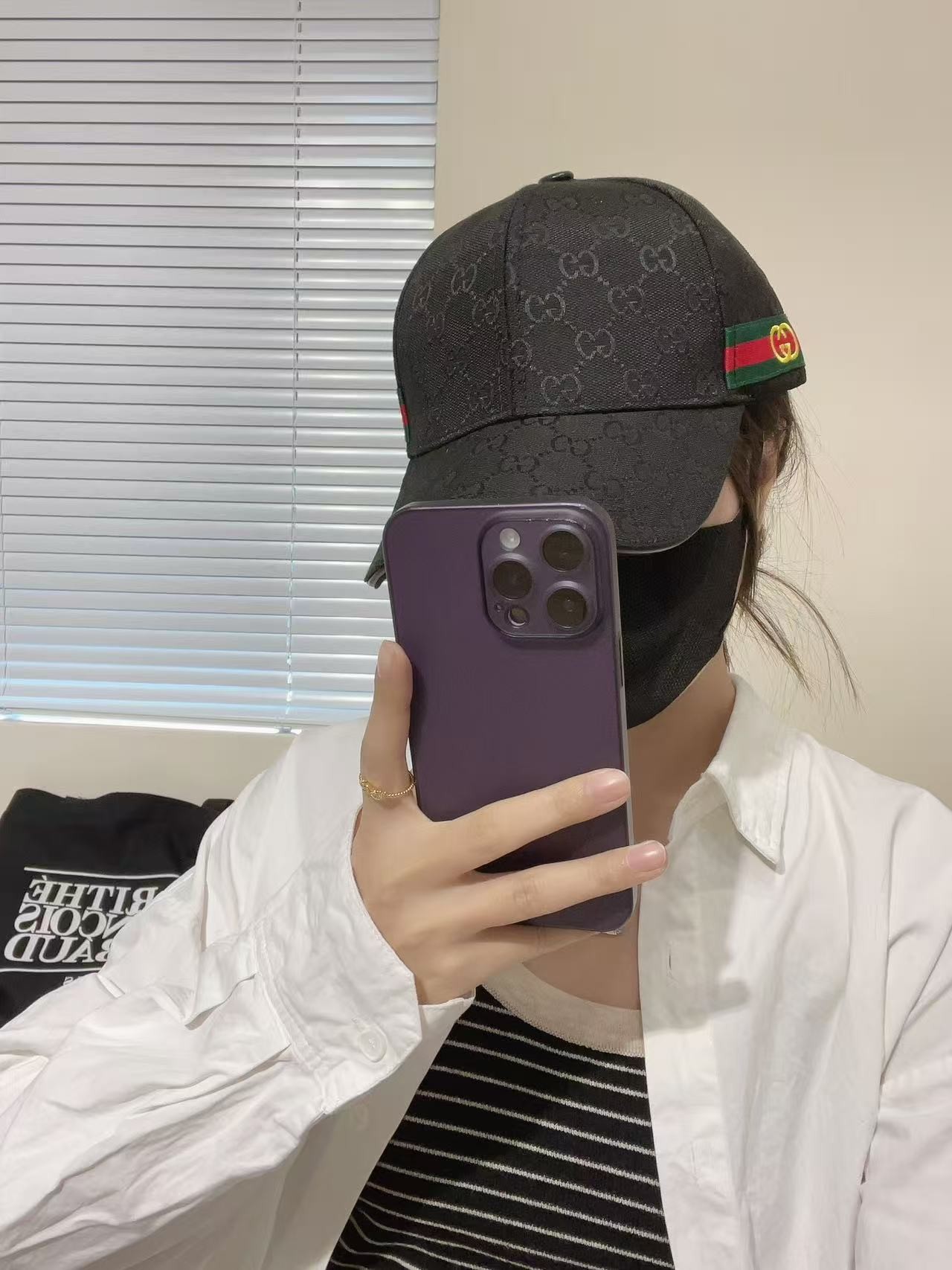 [#4829] GUCCl baseball cap peaked c ap hat