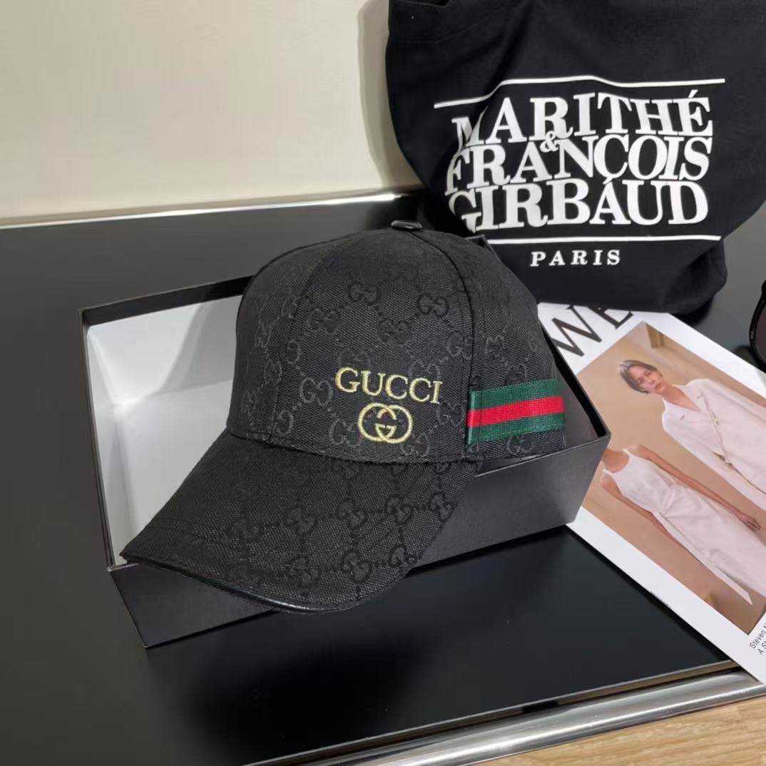 [#4825] GUCCI baseball cap peaked c ap hat
