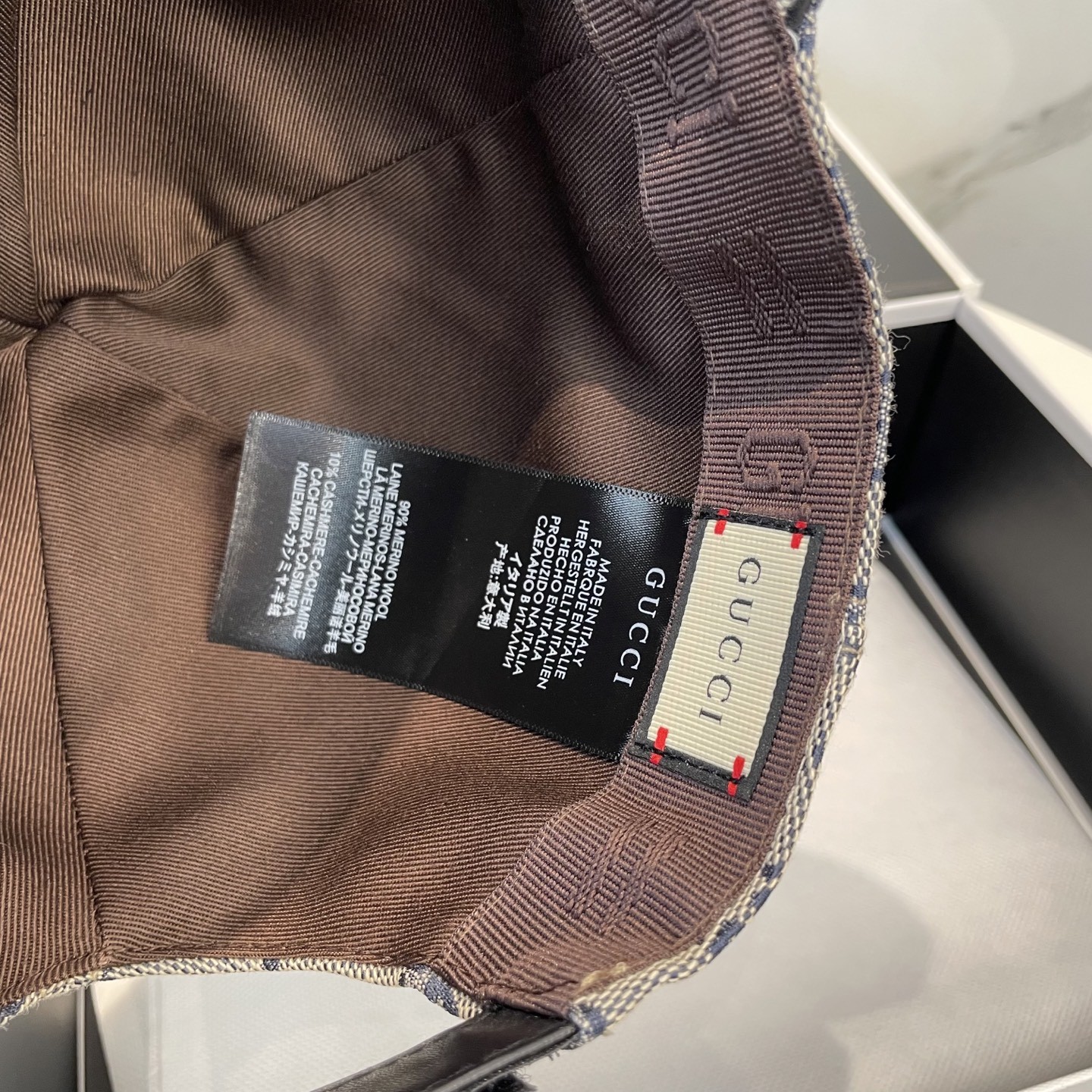 [#4932] GUCCI baseball cap peaked c ap hat