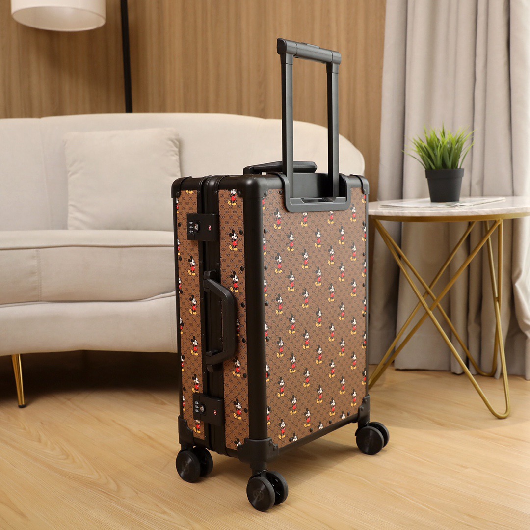 GUCCI Luggage/Trolley Case Classic Flower Aluminum Frame Size: 20 inches