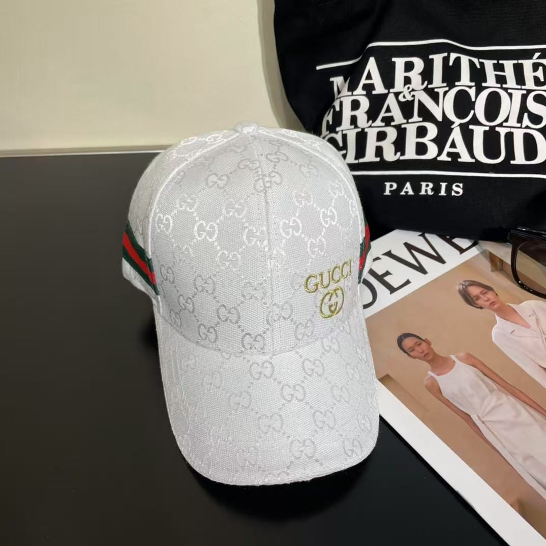 [#4824] GUCCI baseball cap peaked c ap hat