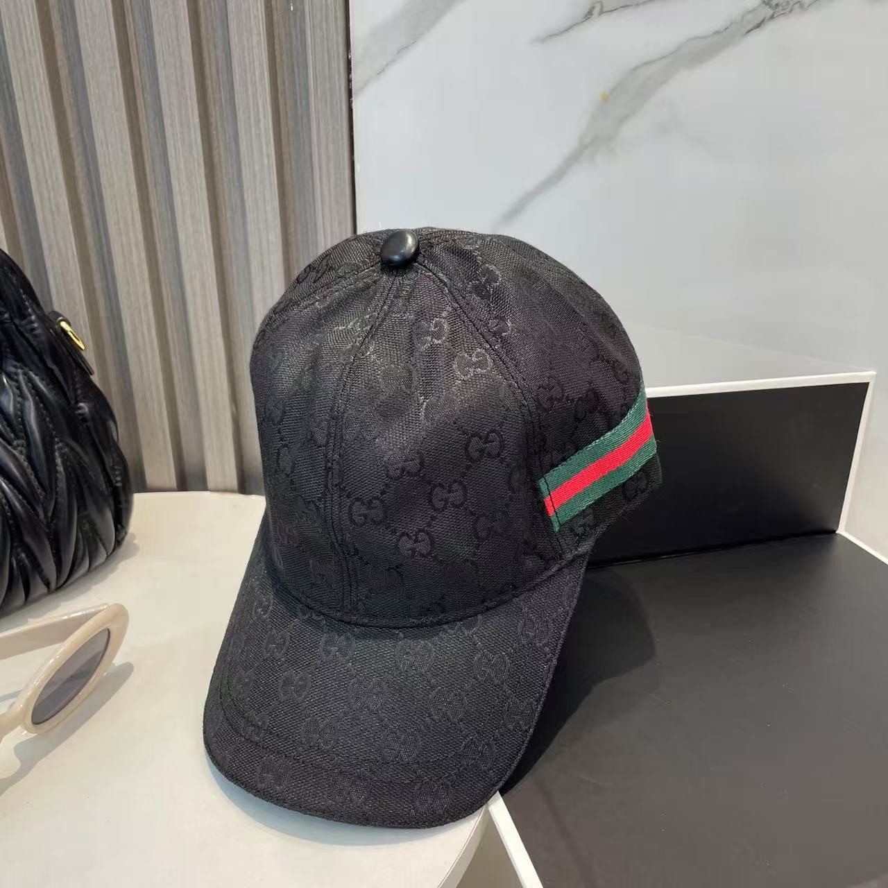 [#4911」 GUCCI baseball cap peaked c ap hat