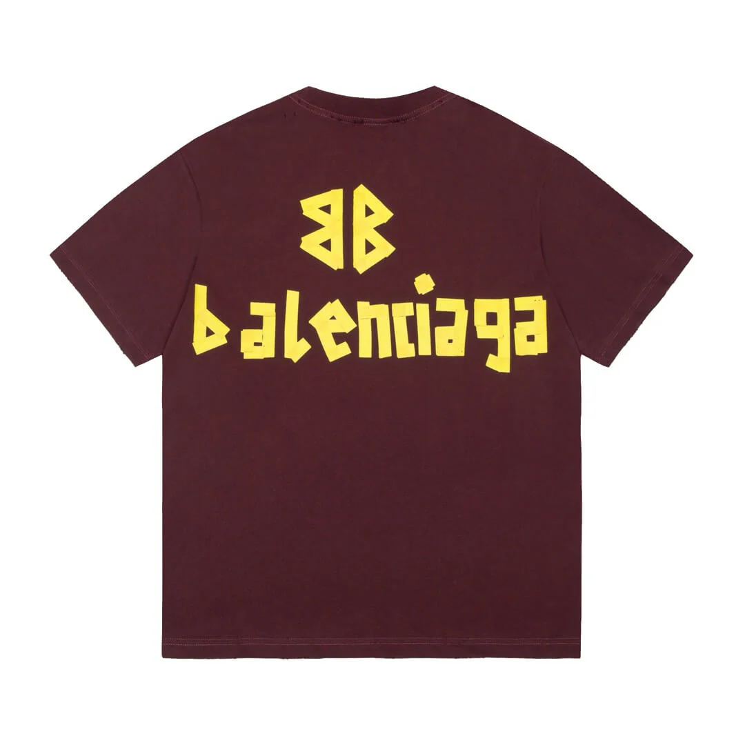 Raw-Edge Cuff Design T Shirt