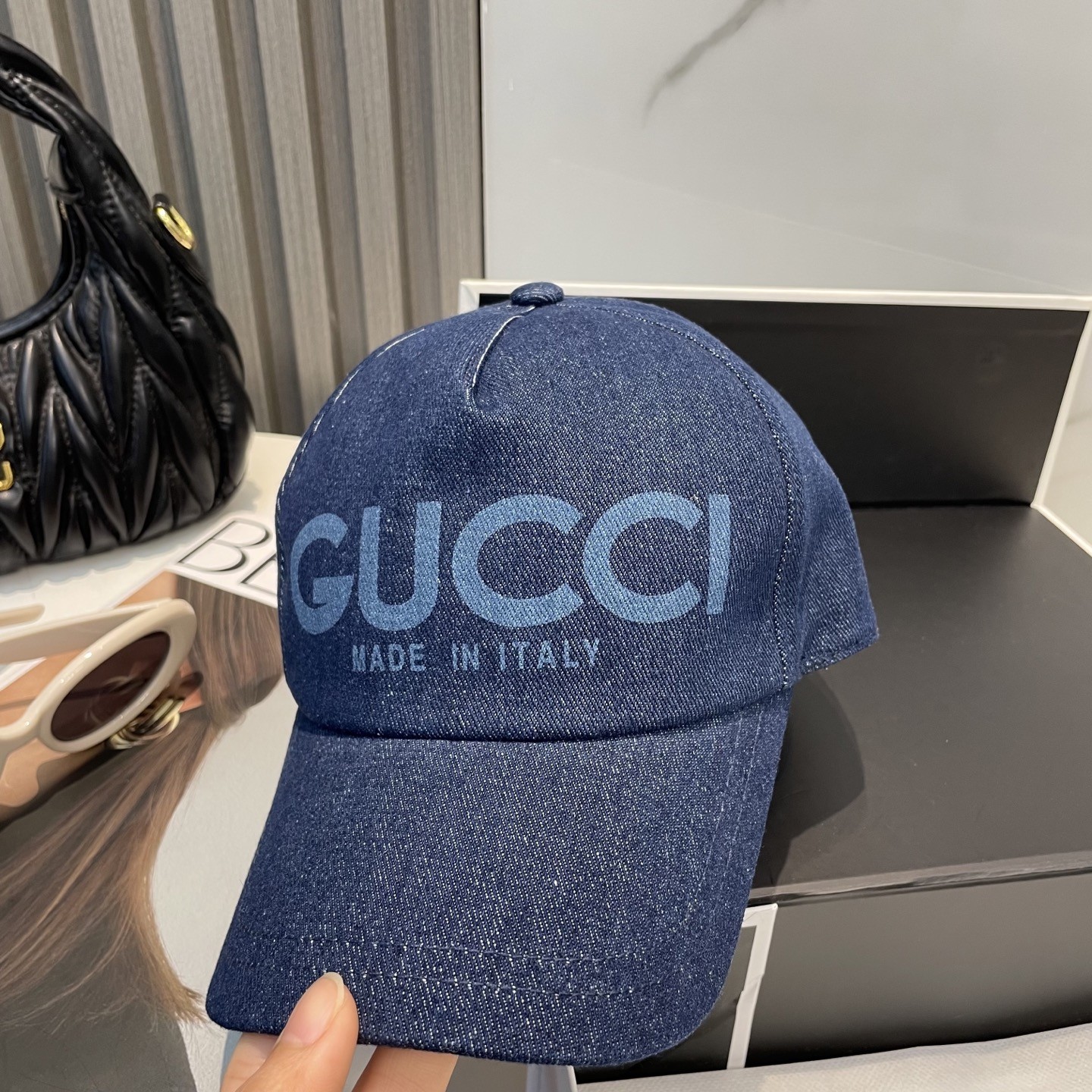 [#4994] GUCCI baseball cap peaked c ap hat