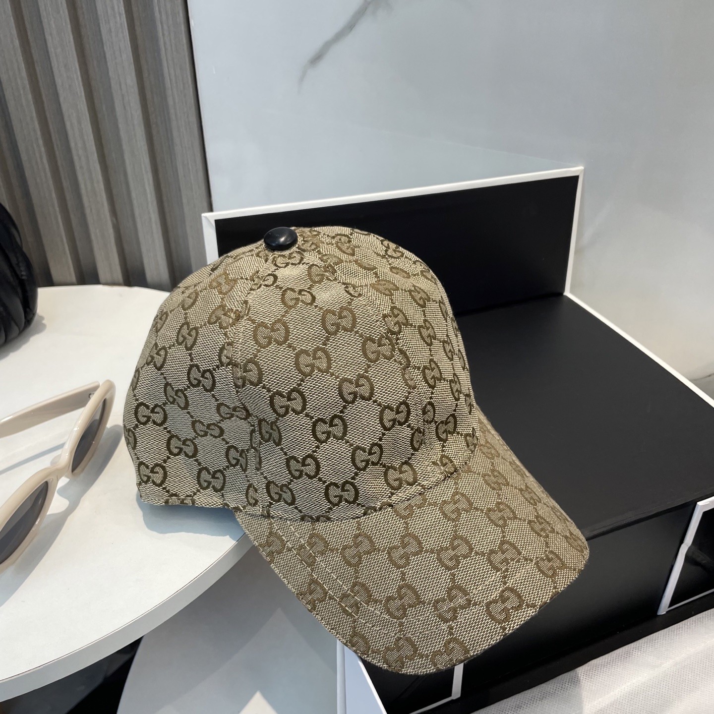 [#4935] GUCCI baseball cap peaked c ap hat