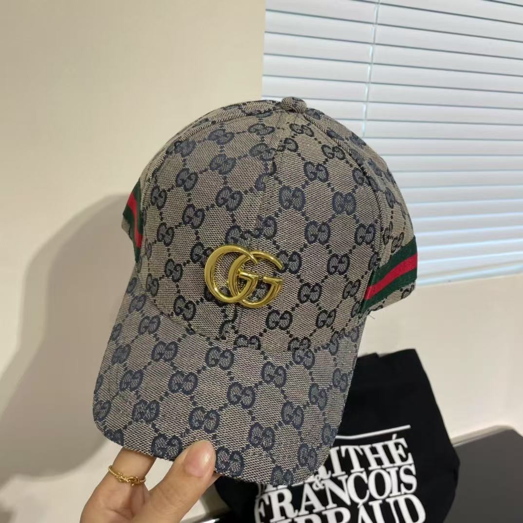 [#4902] GUCCI baseball cap peaked c ap hat