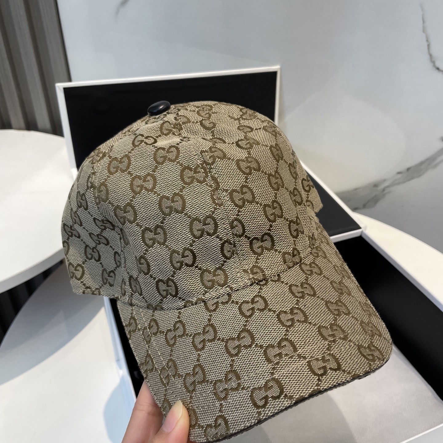[#4935] GUCCI baseball cap peaked c ap hat
