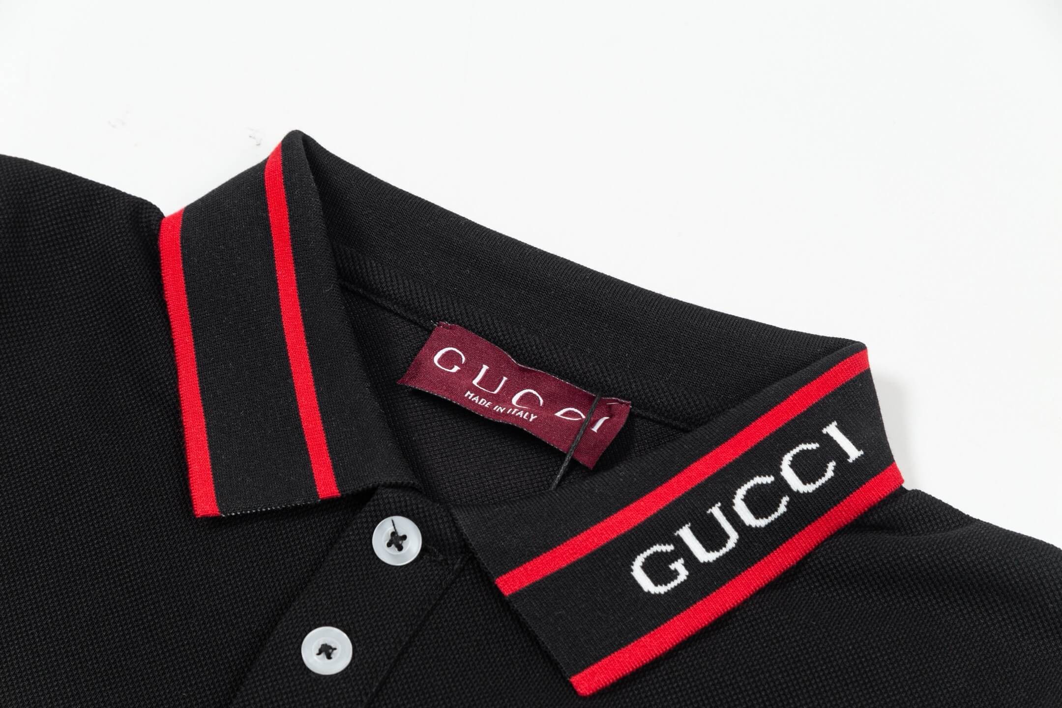 Two-Tone Stripes Polo T Shirt