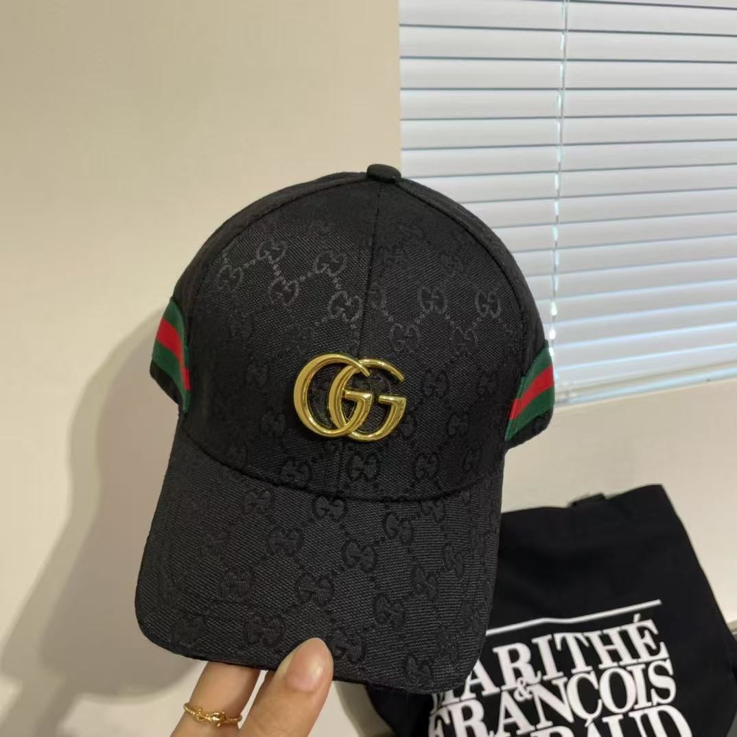 [#4830] GUCCI baseball cap peaked c ap hat