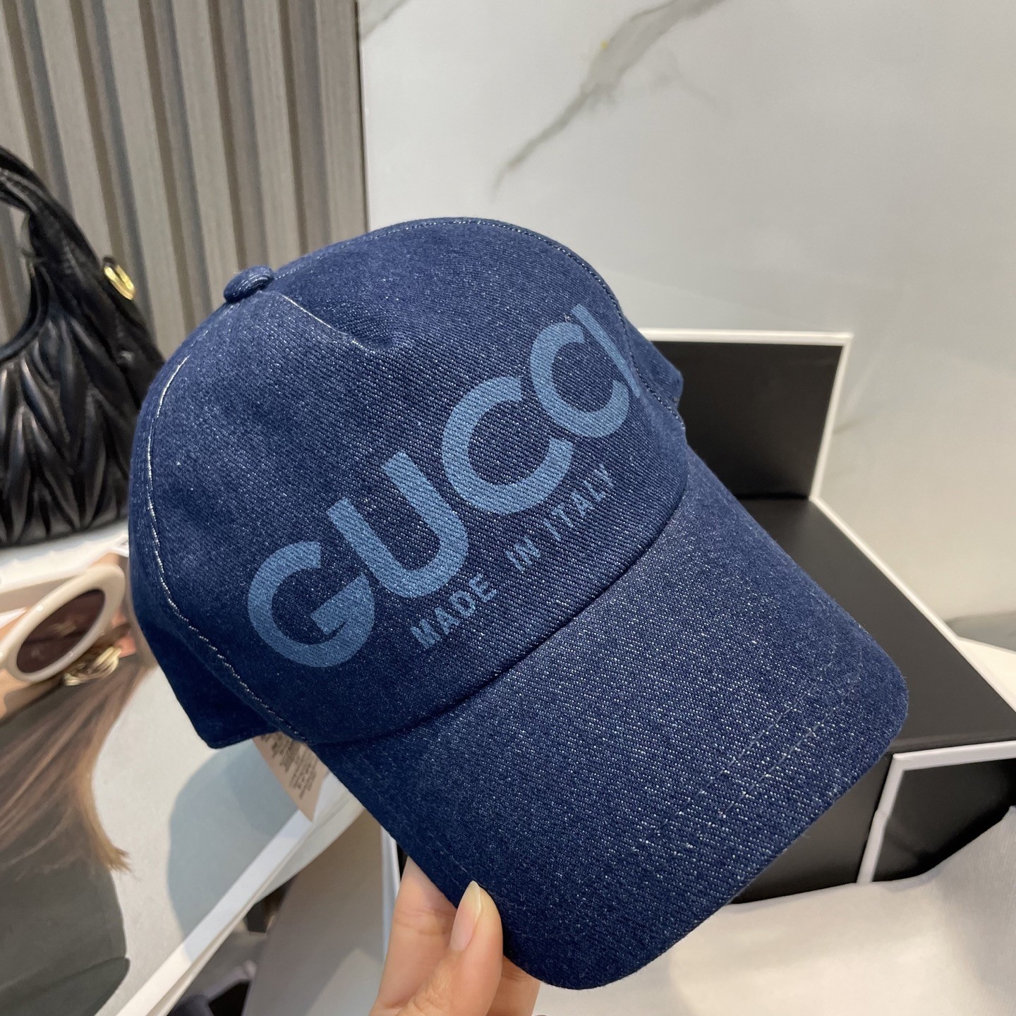 [#4994] GUCCI baseball cap peaked c ap hat