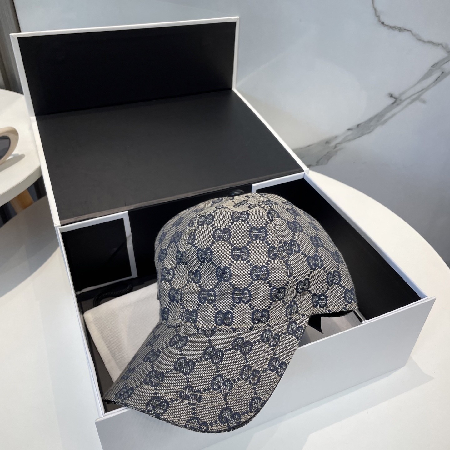 [#4933] GUCCI baseball cap peaked c ap hat