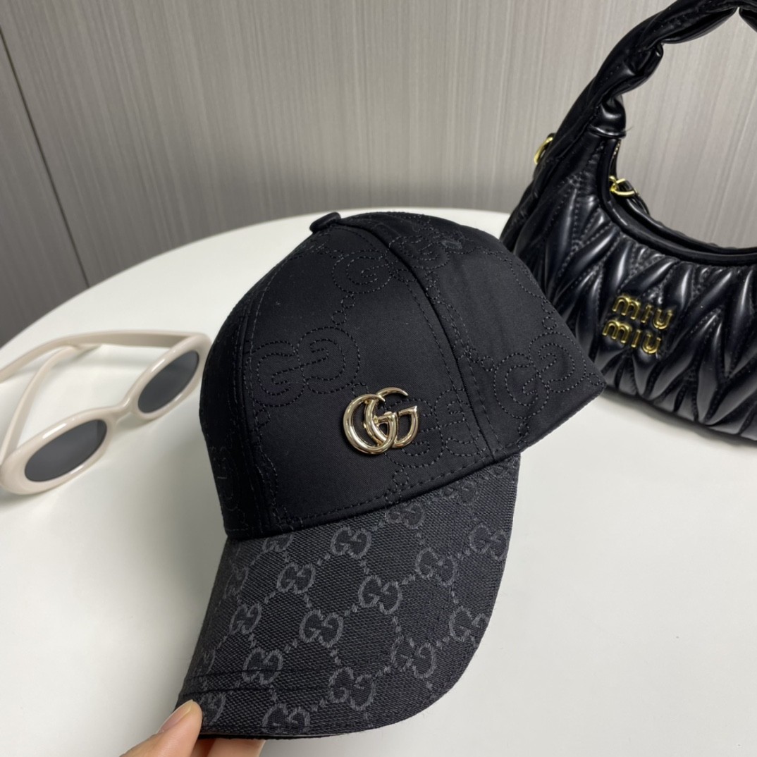 [#50o7] GUCCI baseball cap peaked c ap hat