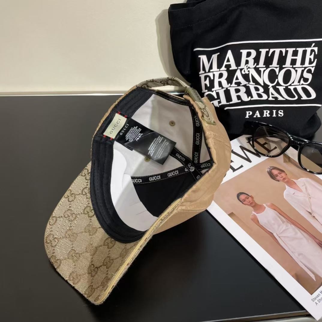 [#4822] GUCCI baseball cap peaked c ap hat