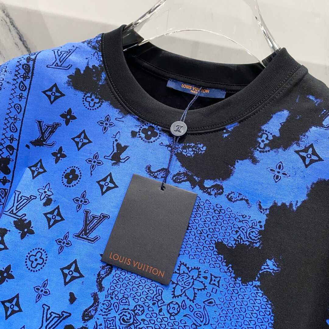 Rendering Blue Full Print T Shirt